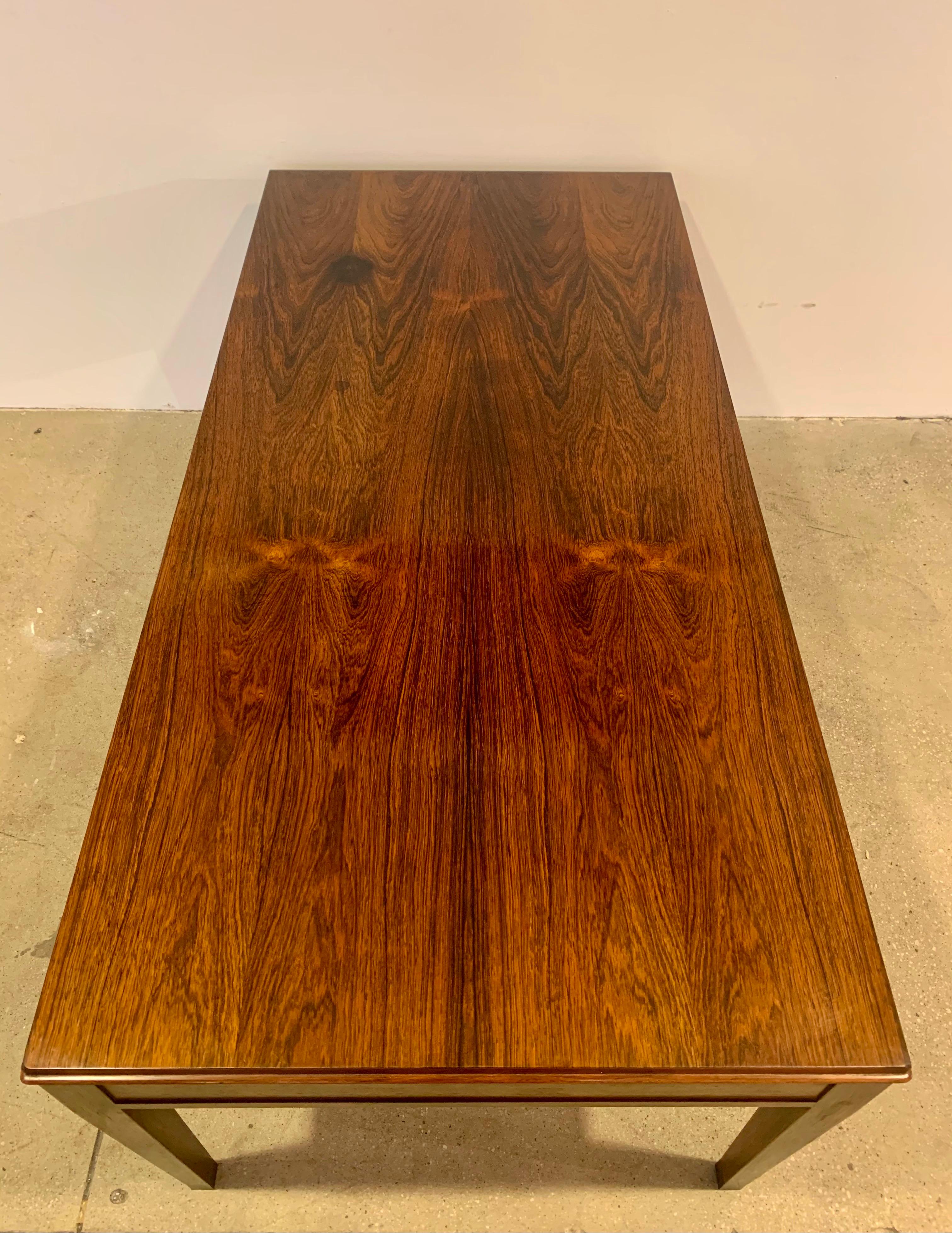 1960s Rosewood Frits Henningsen Danish Coffee Table For Sale 5