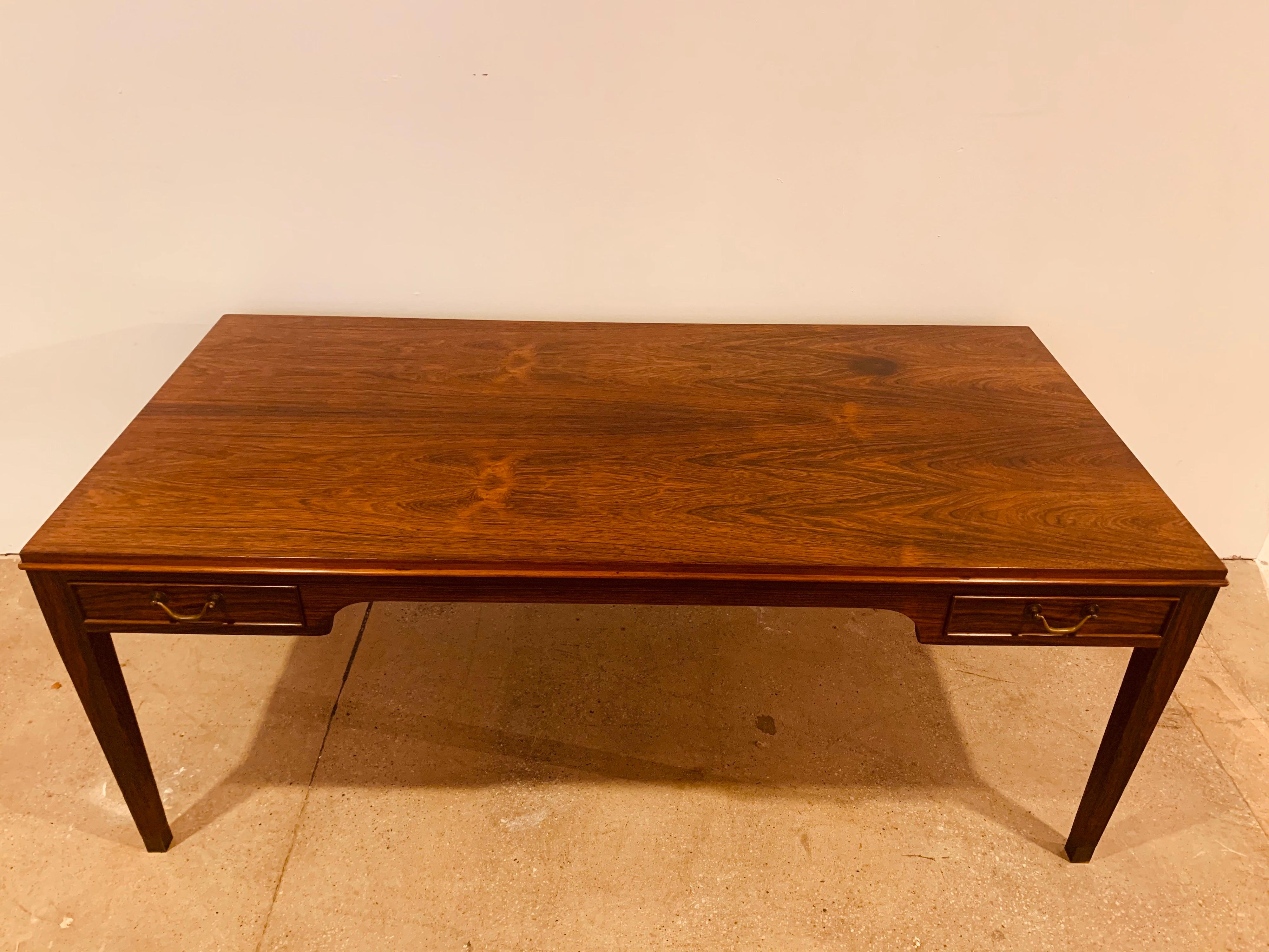 1960s Rosewood Frits Henningsen Danish Coffee Table For Sale 14
