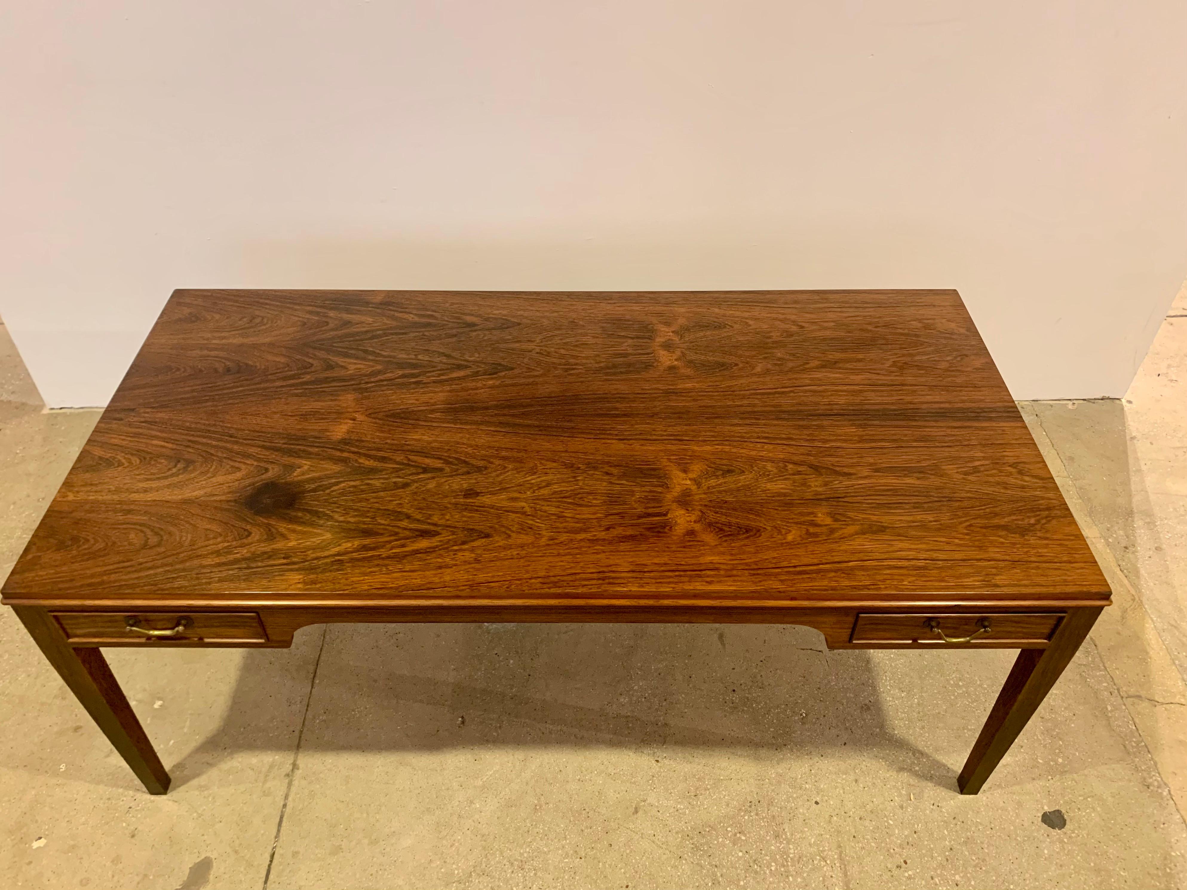 Mid-20th Century 1960s Rosewood Frits Henningsen Danish Coffee Table For Sale