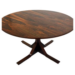 1960s rosewood Italian dining table, mod.522, designed by G.Frattini for Bernini