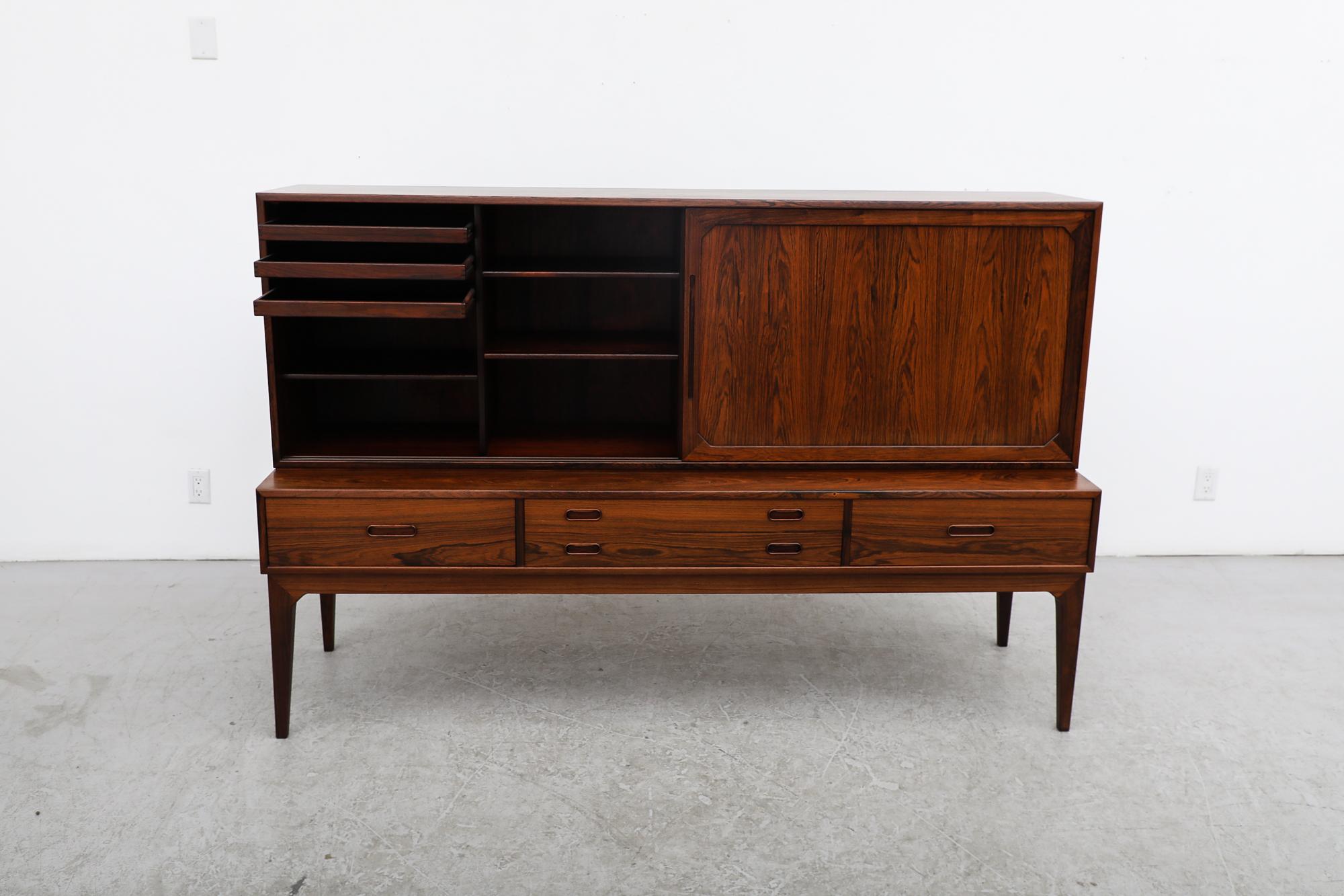 Tablero bajo danés de palisandro de los años 60 por Kai Kristiansen para Schou Andersen, Modelo 54 Danés en venta