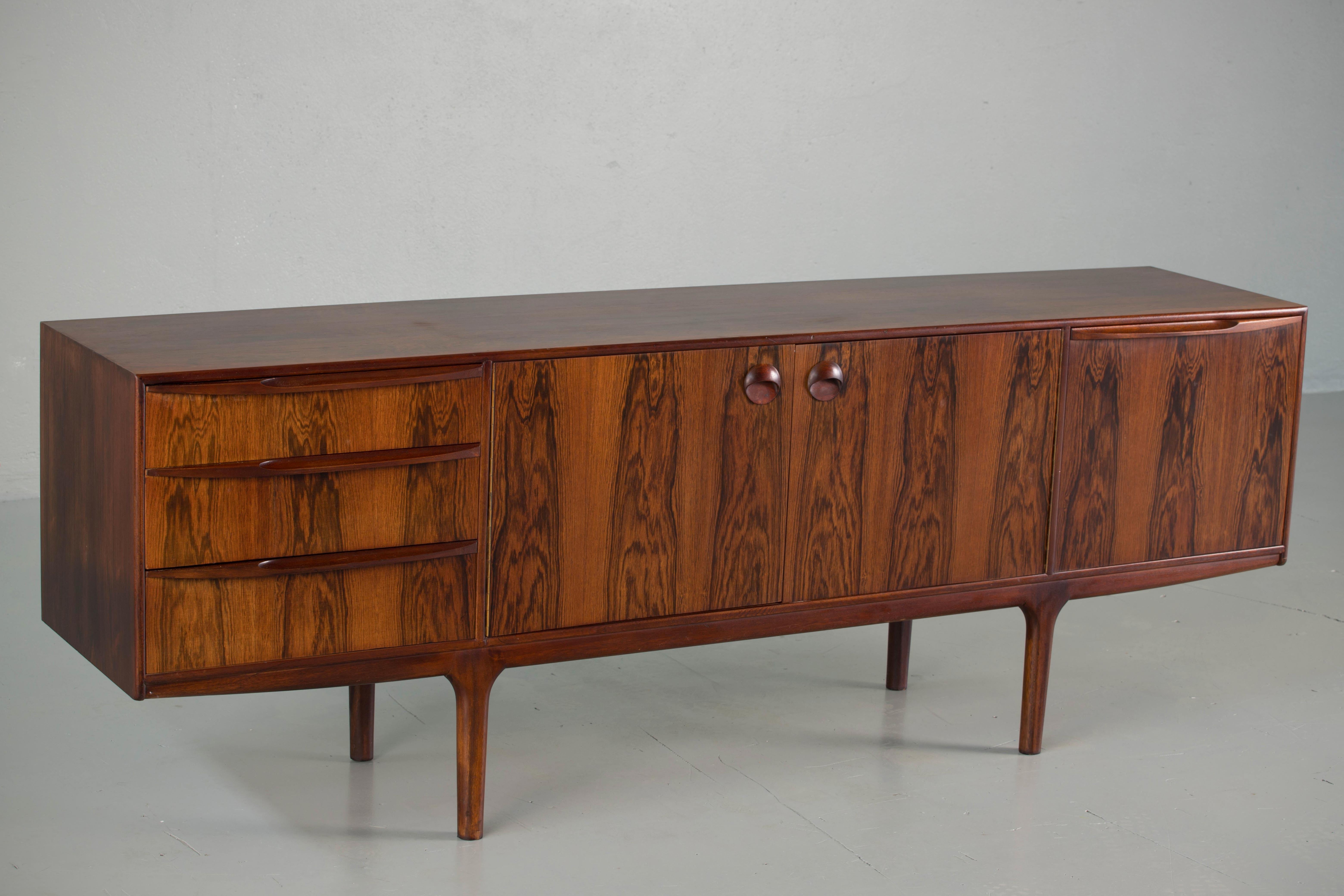 Veneer 1960s Rosewood McIntosh Sideboard