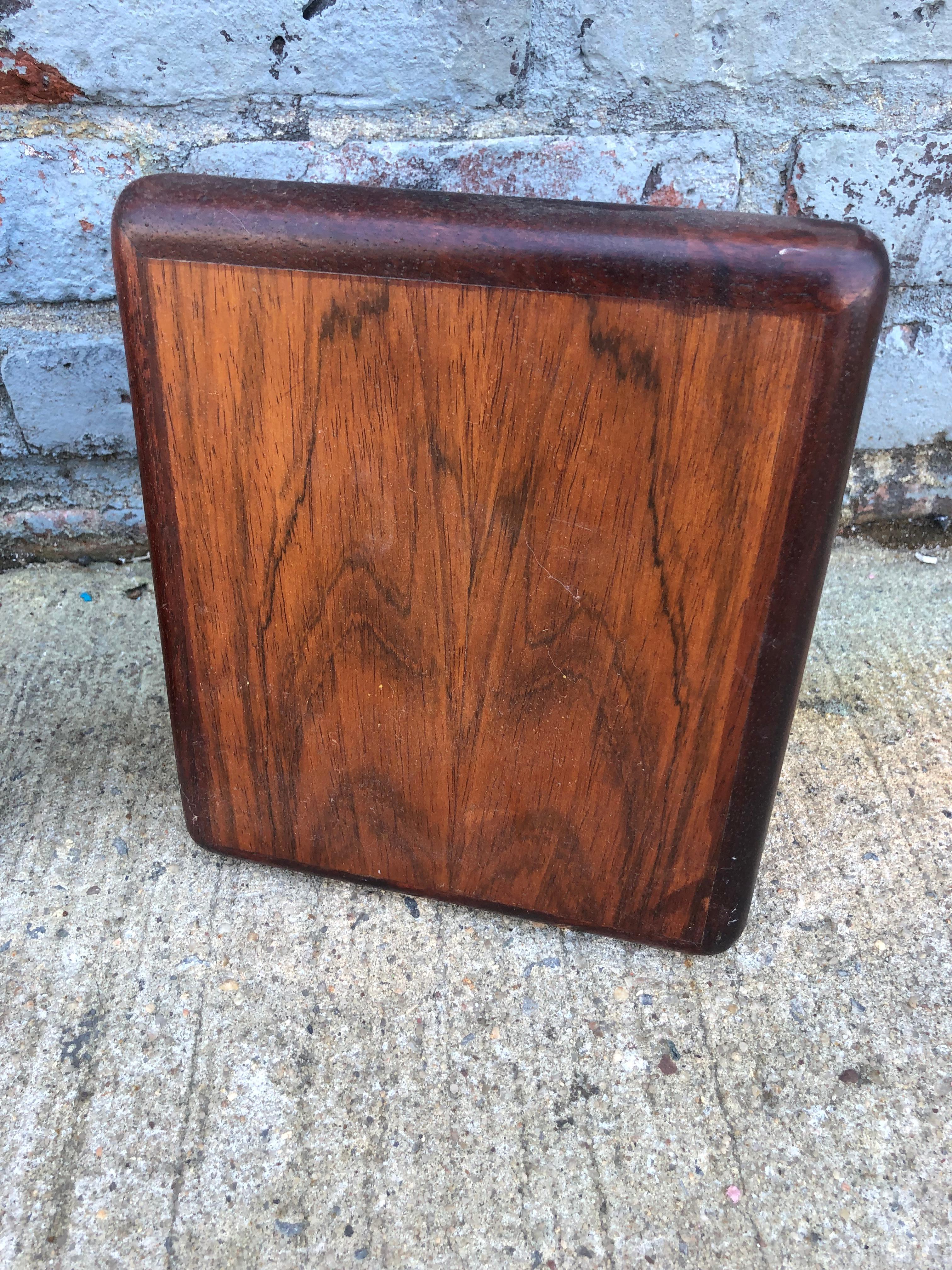1960s Danish Modern Style Rosewood Modern Bookends In Good Condition In Brooklyn, NY