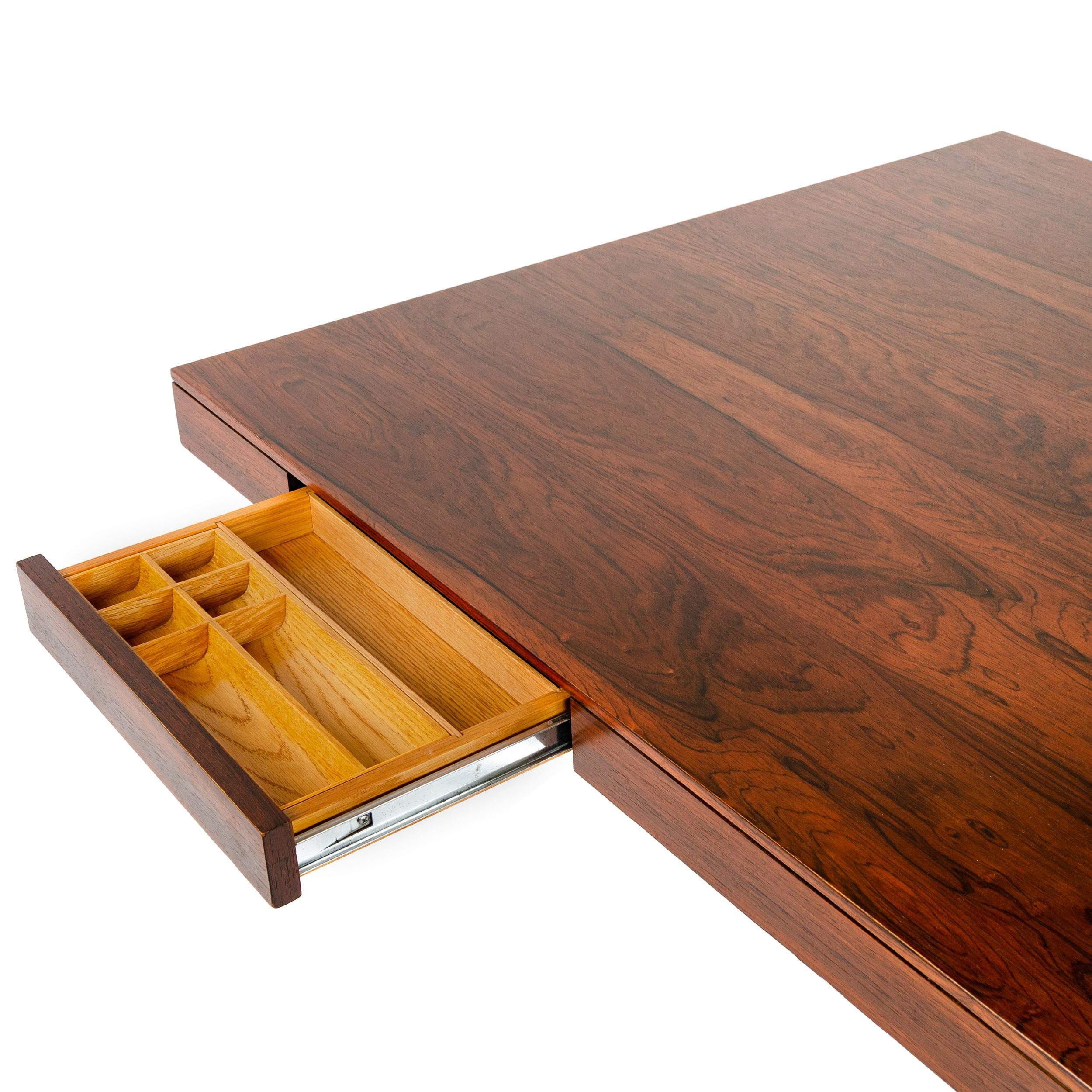 1960s Rosewood Partners Desk by Florence Knoll In Good Condition In Sagaponack, NY
