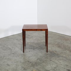 1960s Rosewood side table by Severin Hansen for Haslev Møbelsnedker