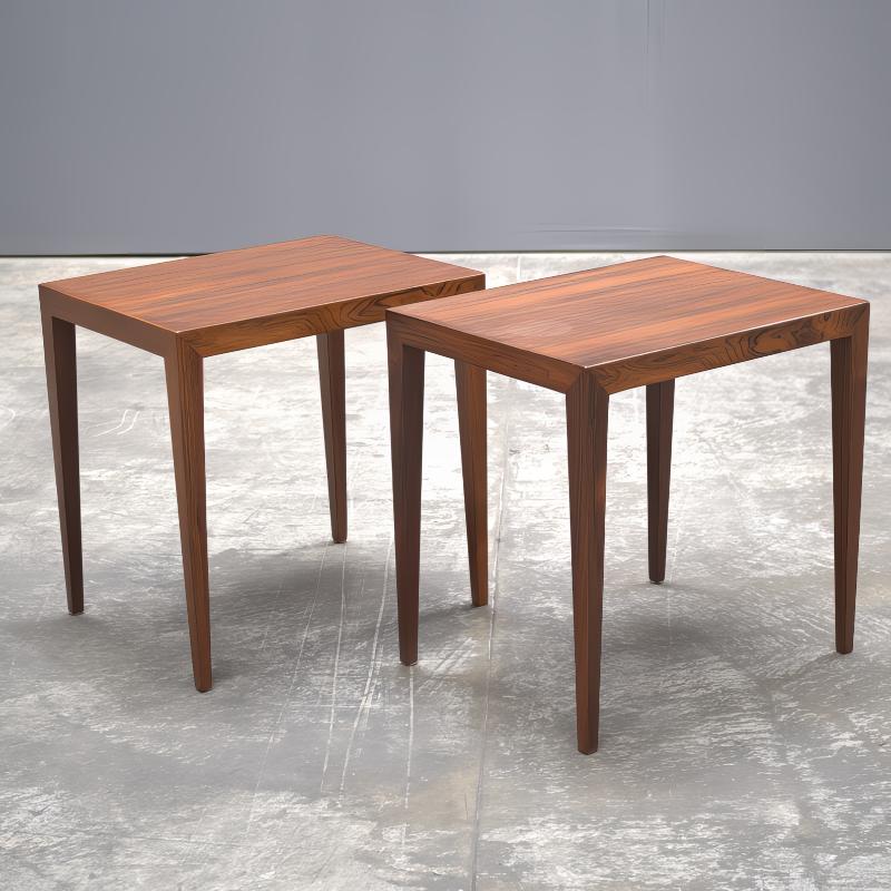 Danish 1960s Rosewood side table by Severin Hansen for Haslev Møbelsnedker