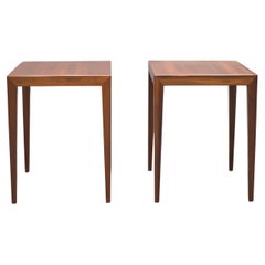 1960s Rosewood side table by Severin Hansen for Haslev Møbelsnedker