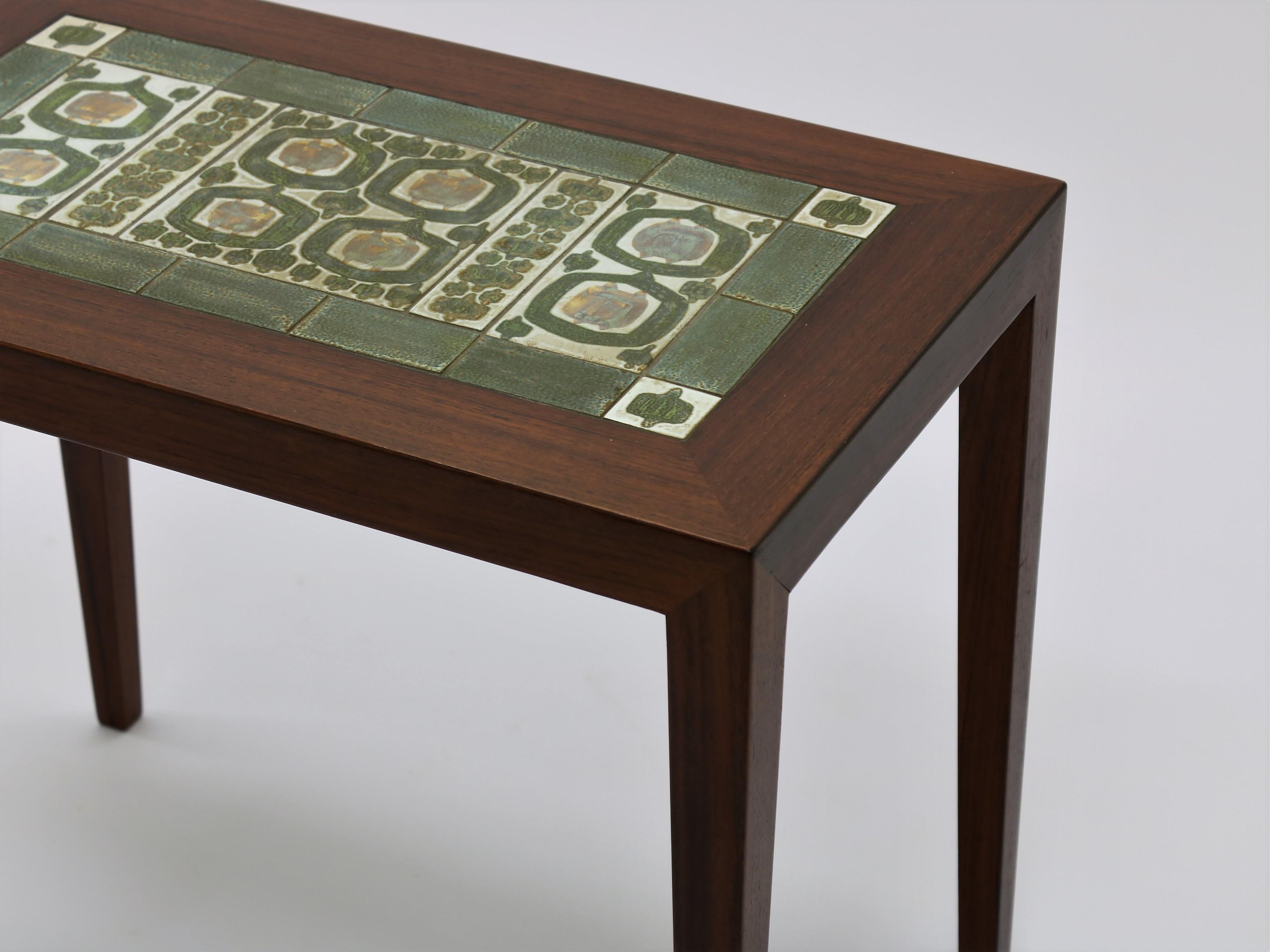 Mid-Century Modern 1960s Rosewood Side Table by Severin Hansen Jr for Haslev Mobelfabrik