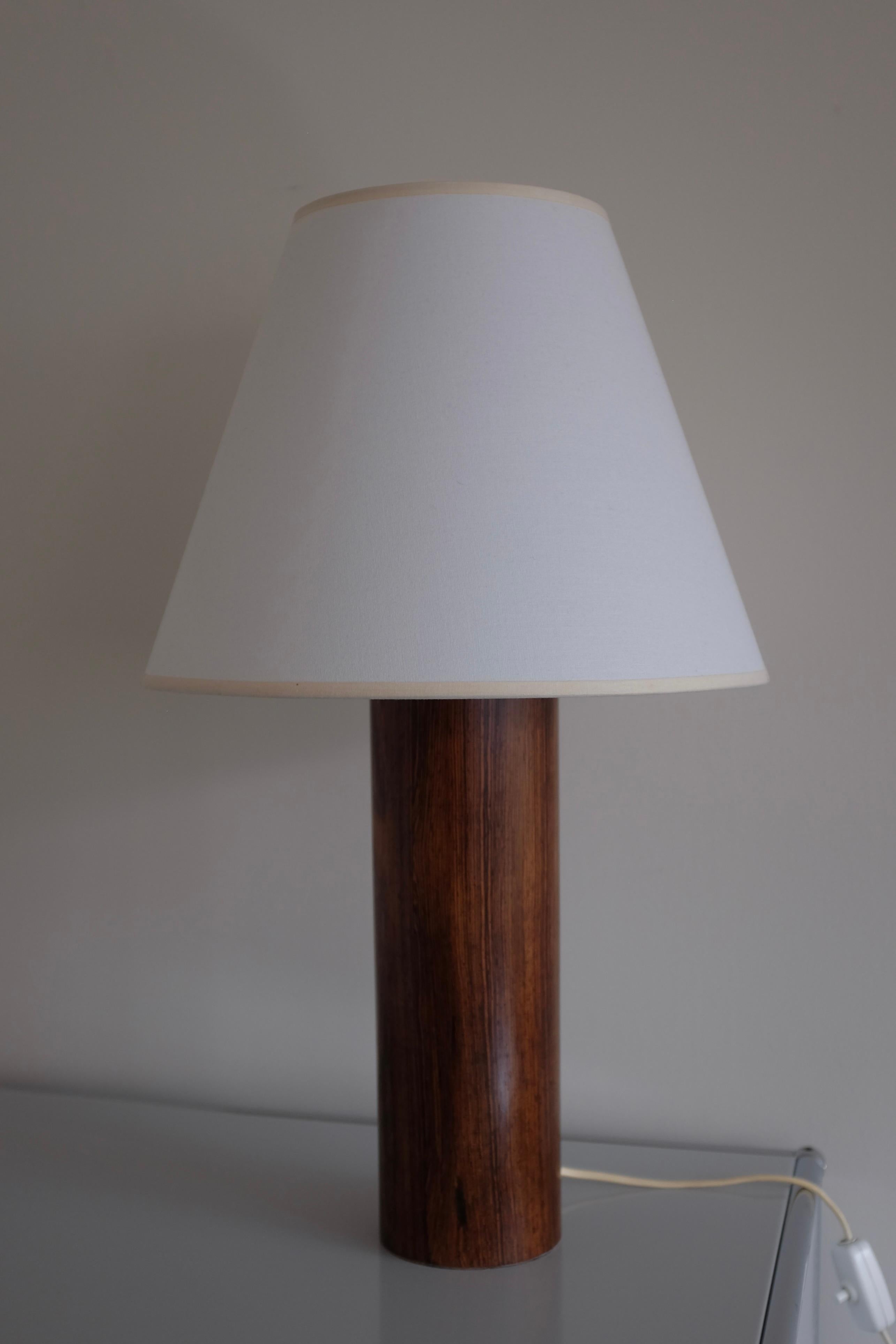 1960s Rosewood table lamp by Luxus For Sale 1