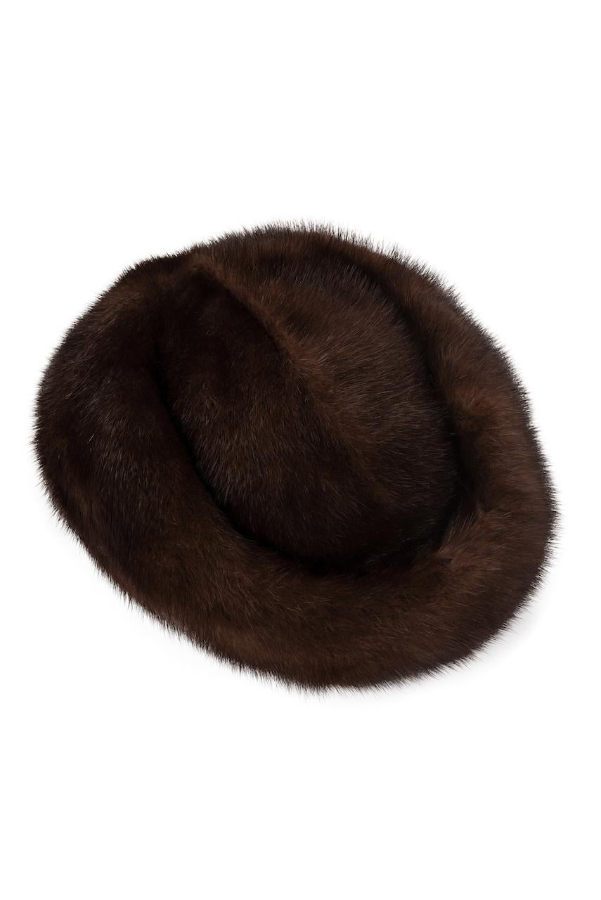 fur round hat