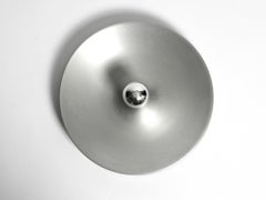1960s round large Space Age Pop Art aluminum ceiling or wall lamp