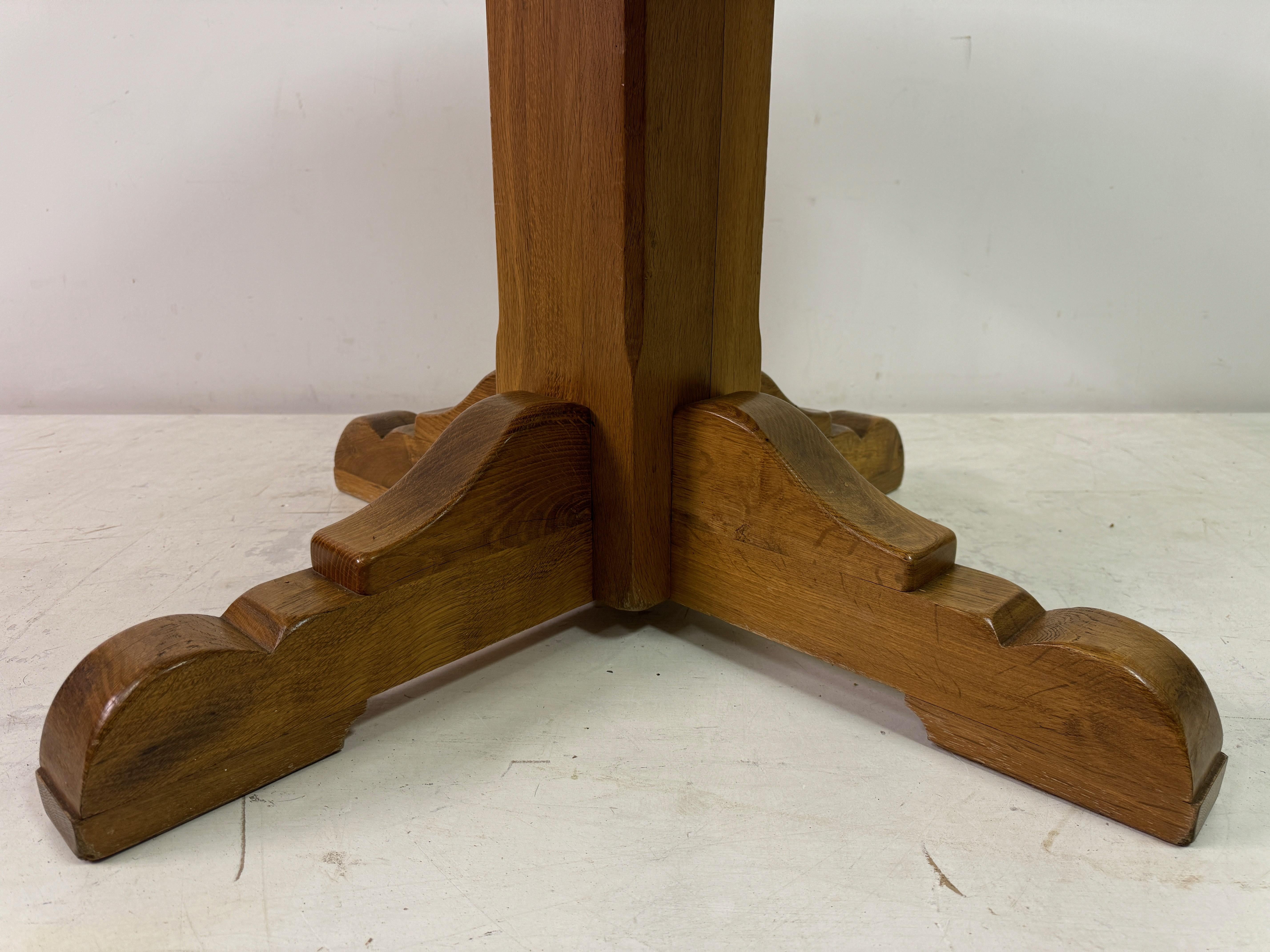 1960s Round Oak Dining or Centre Table by De Puydt 1