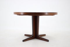 1960s Round Palisander Extendable Dining Table, Denmark