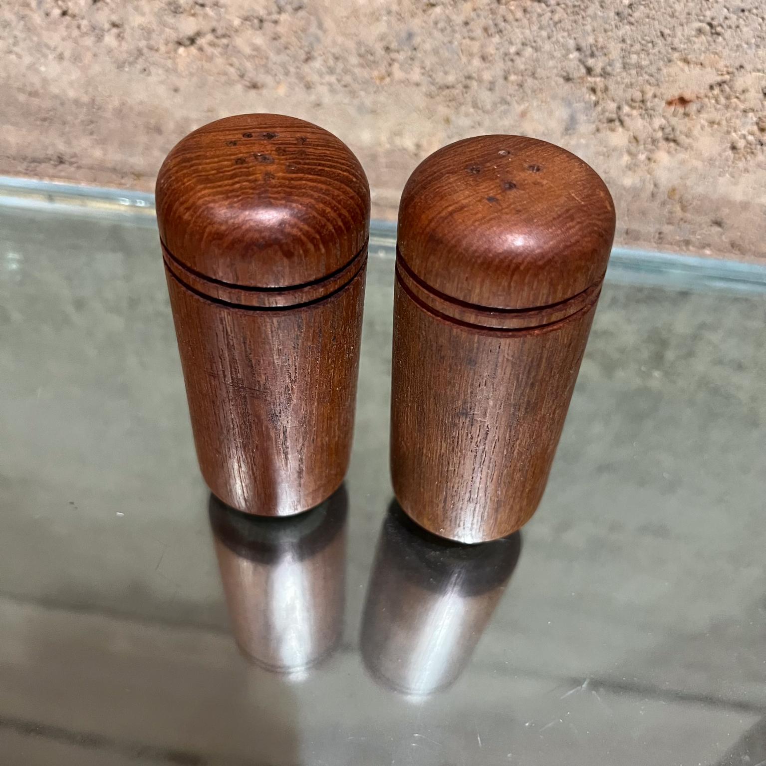 wooden salt and pepper shakers vintage