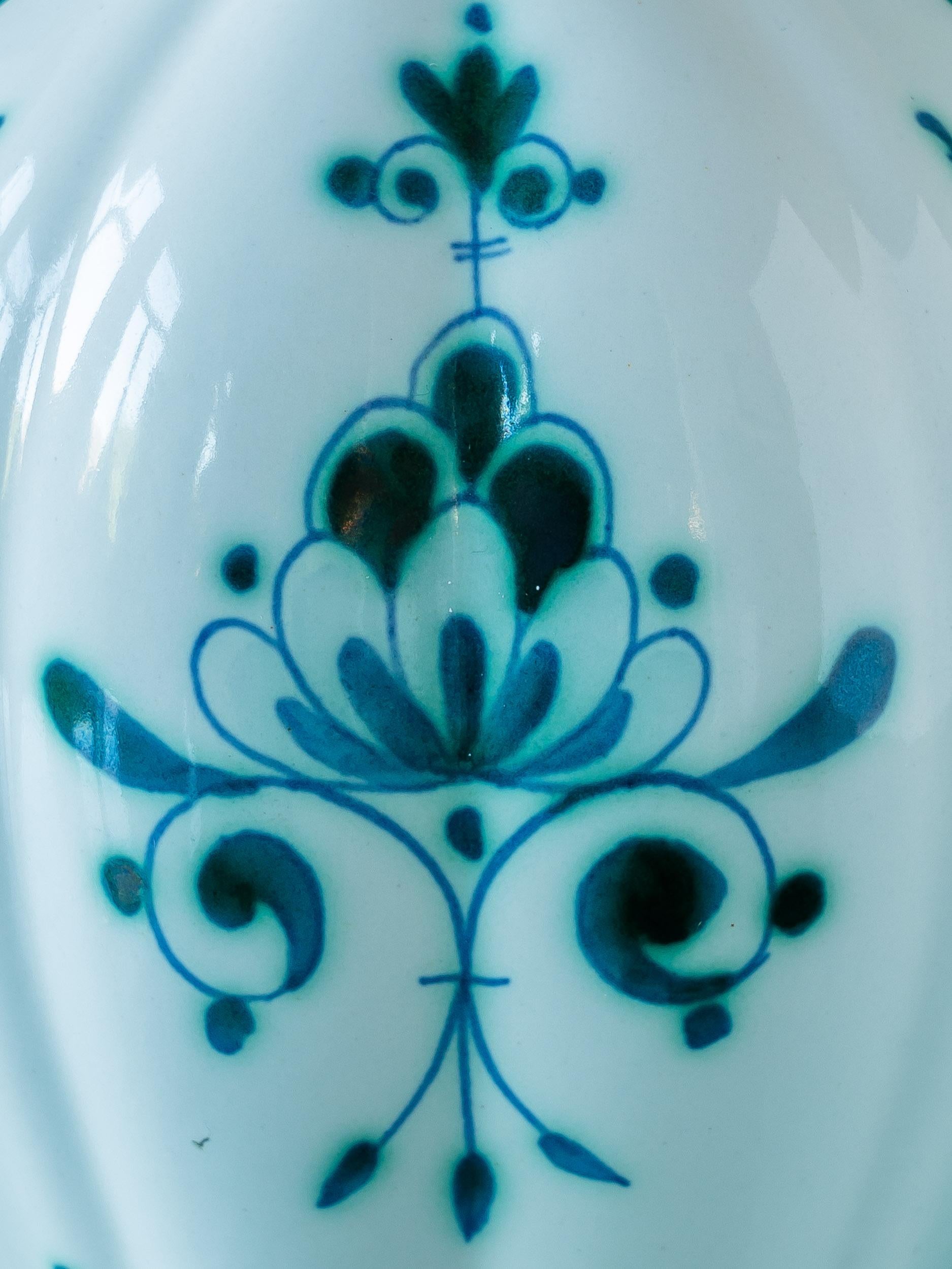 Lampada da tavolo Royal Delft Green (Delvert) (1968-1976) con paralume New Liberty London 3