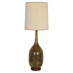 1960s Royal Haeger Attributed Bottle Neck Ceramic Table Lamp