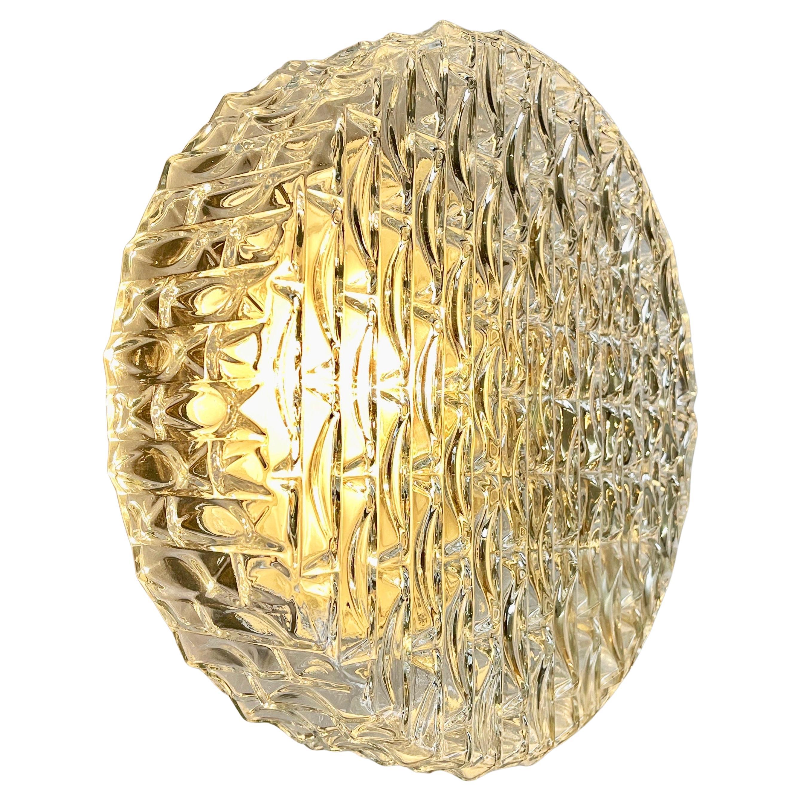 1960 Rund Glass Bubble Fish Lampada da soffitto a incasso a parete, bianco, Germania in vendita 1
