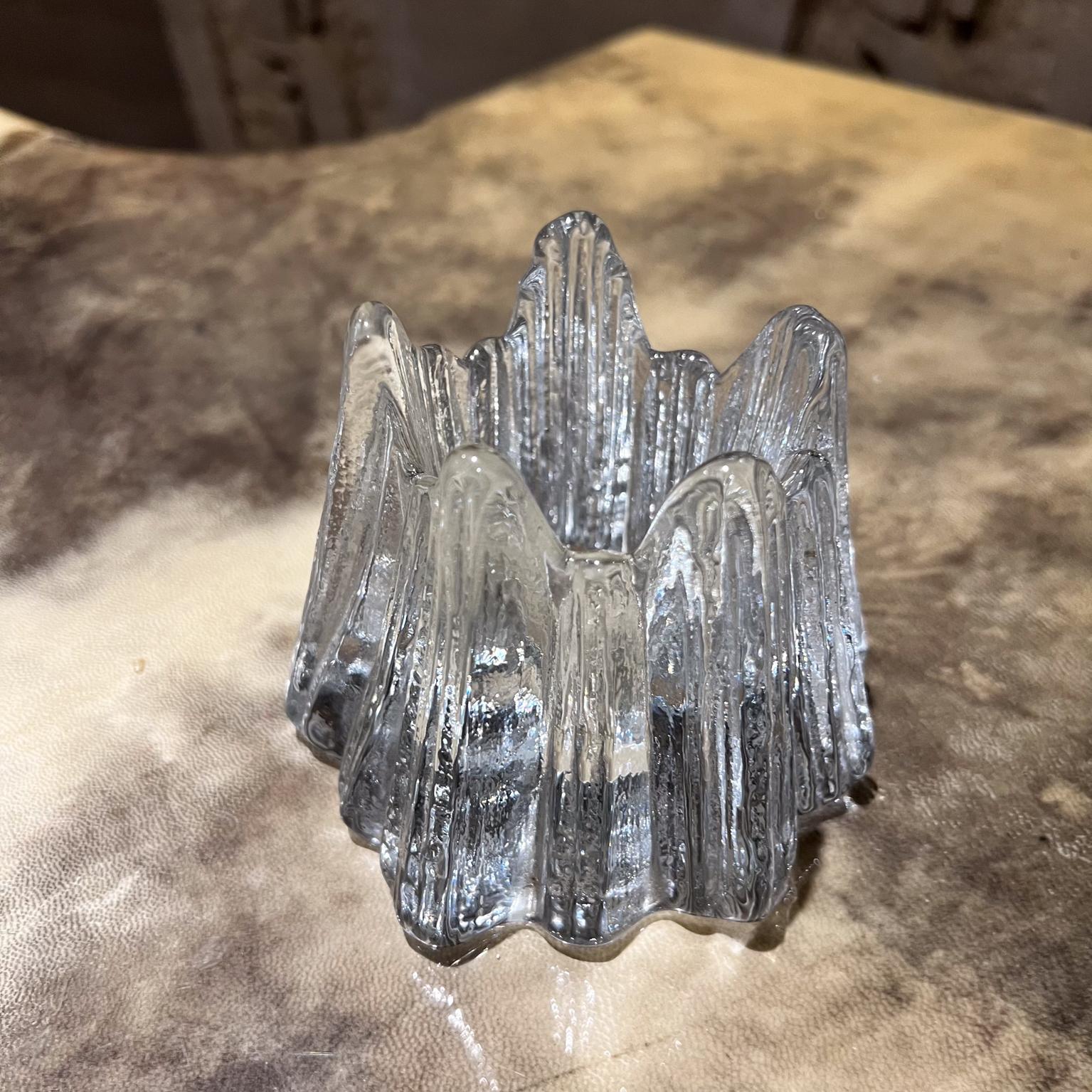 Mid-Century Modern Bougeoir votif en verre d'art suédois Rune Strand pour Nybro, années 1960 en vente