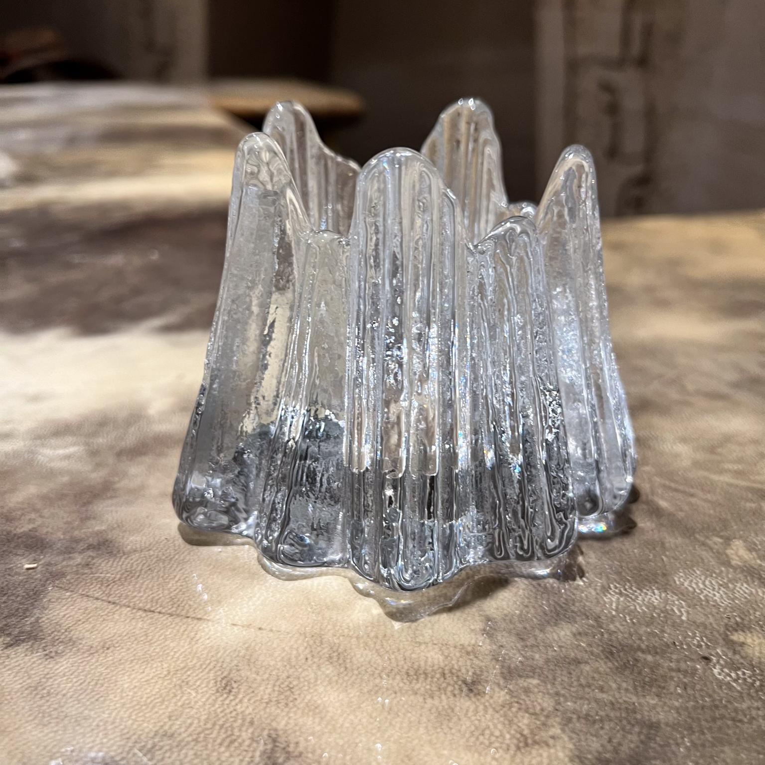 Suédois Bougeoir votif en verre d'art suédois Rune Strand pour Nybro, années 1960 en vente