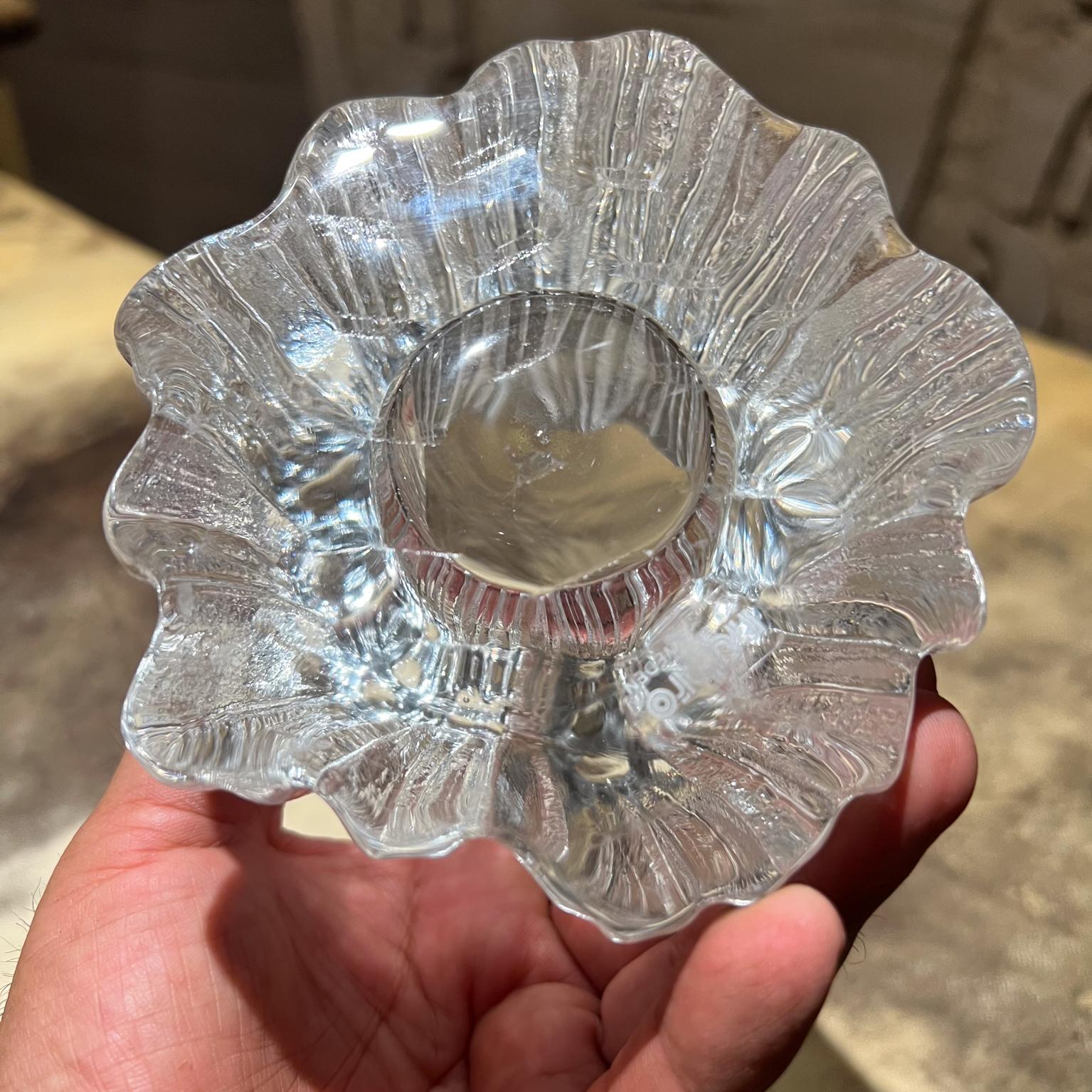 Bougeoir votif en verre d'art suédois Rune Strand pour Nybro, années 1960 Bon état - En vente à Chula Vista, CA