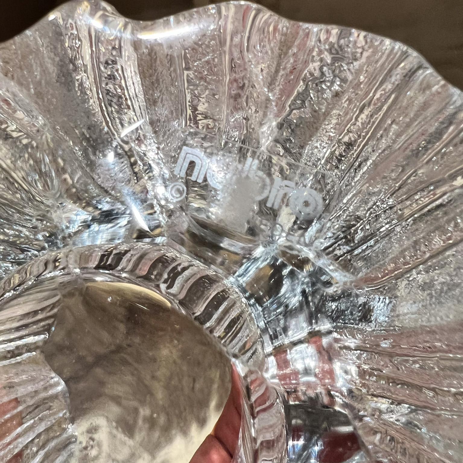 Milieu du XXe siècle Bougeoir votif en verre d'art suédois Rune Strand pour Nybro, années 1960 en vente