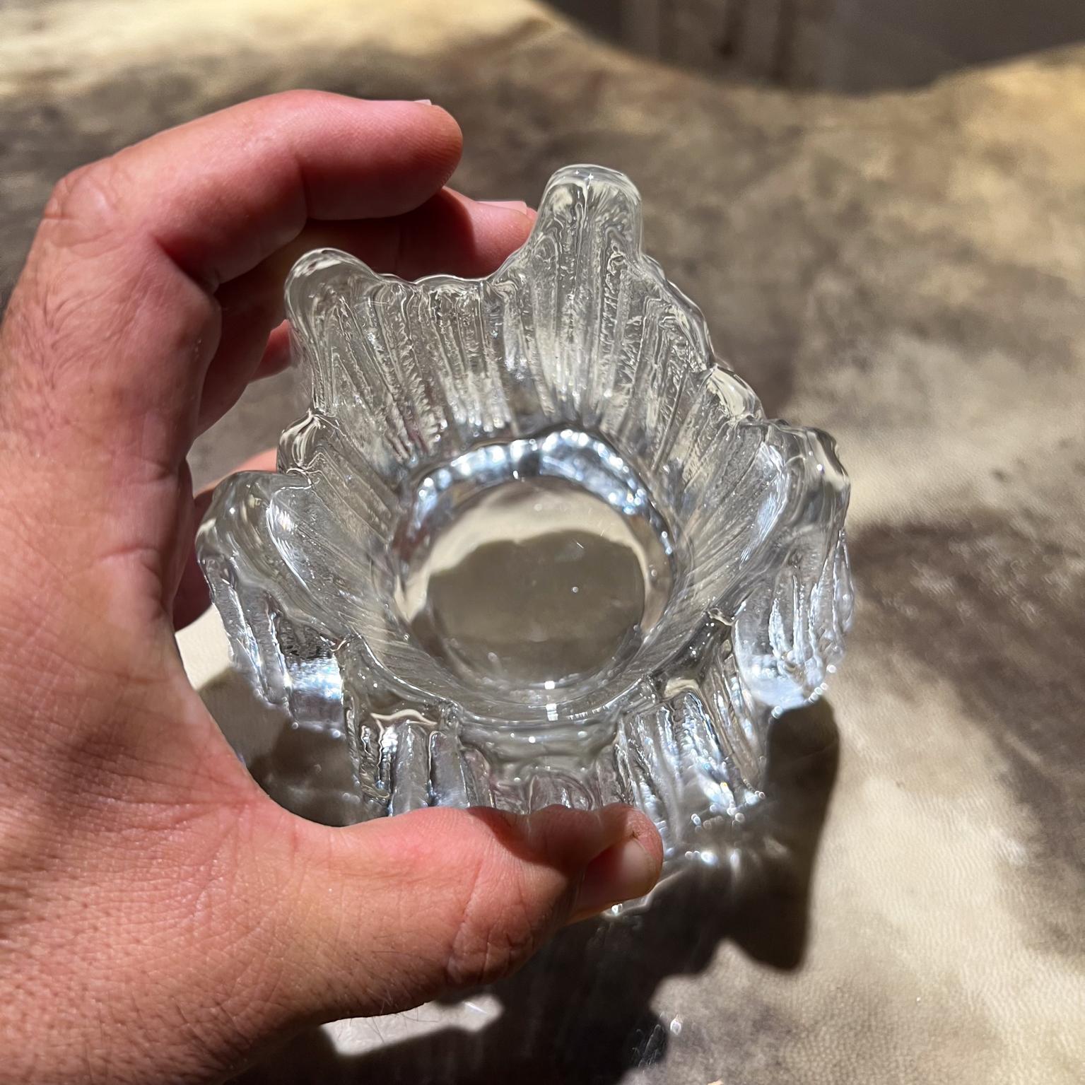 Verre d'art Bougeoir votif en verre d'art suédois Rune Strand pour Nybro, années 1960 en vente