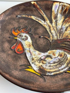 1960's Ruscha Ceramic 'Rooster' Decorative Wall Plate
