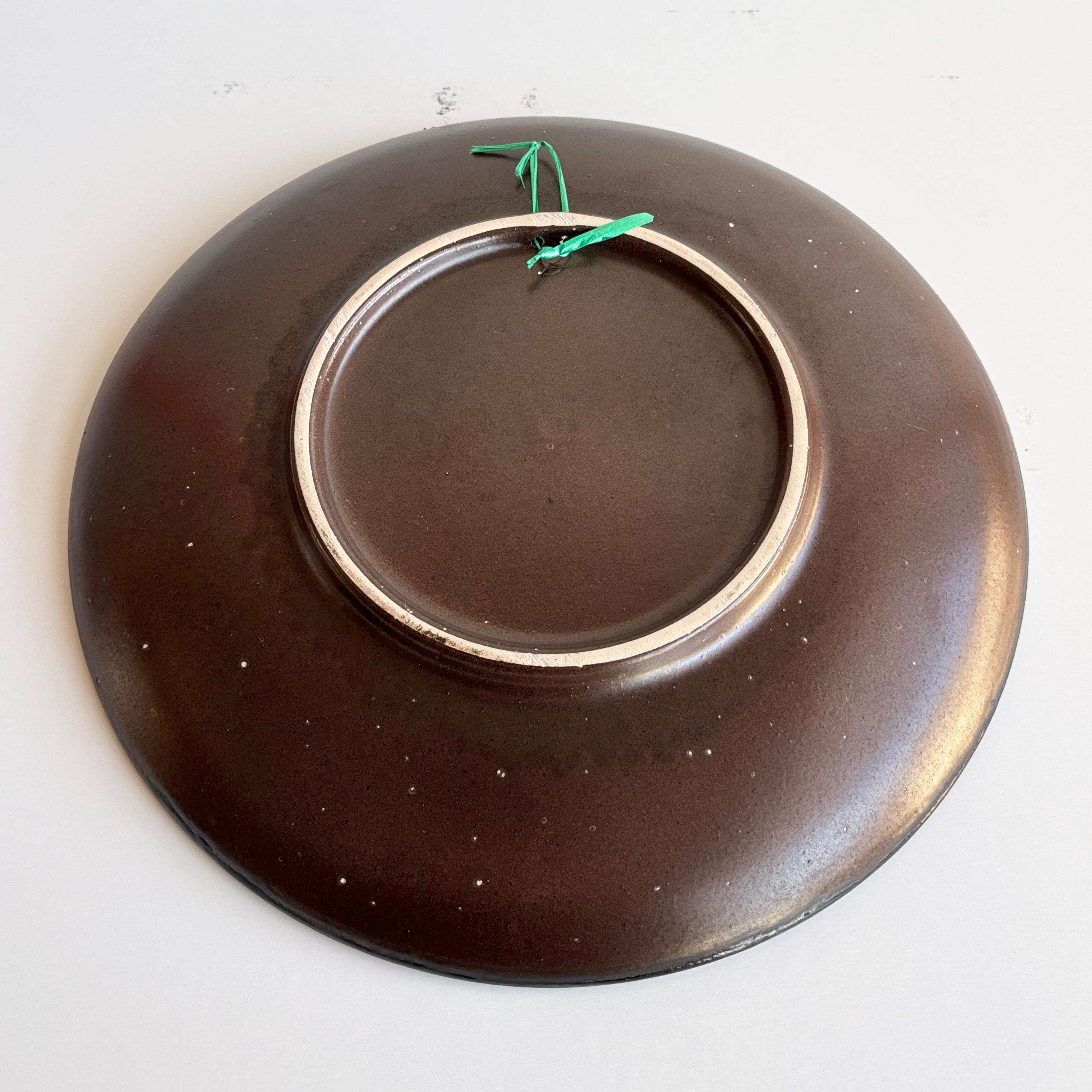 1960's Ruscha Keramik 'Hahn' Dekorative Wandteller (Gebrannt) im Angebot