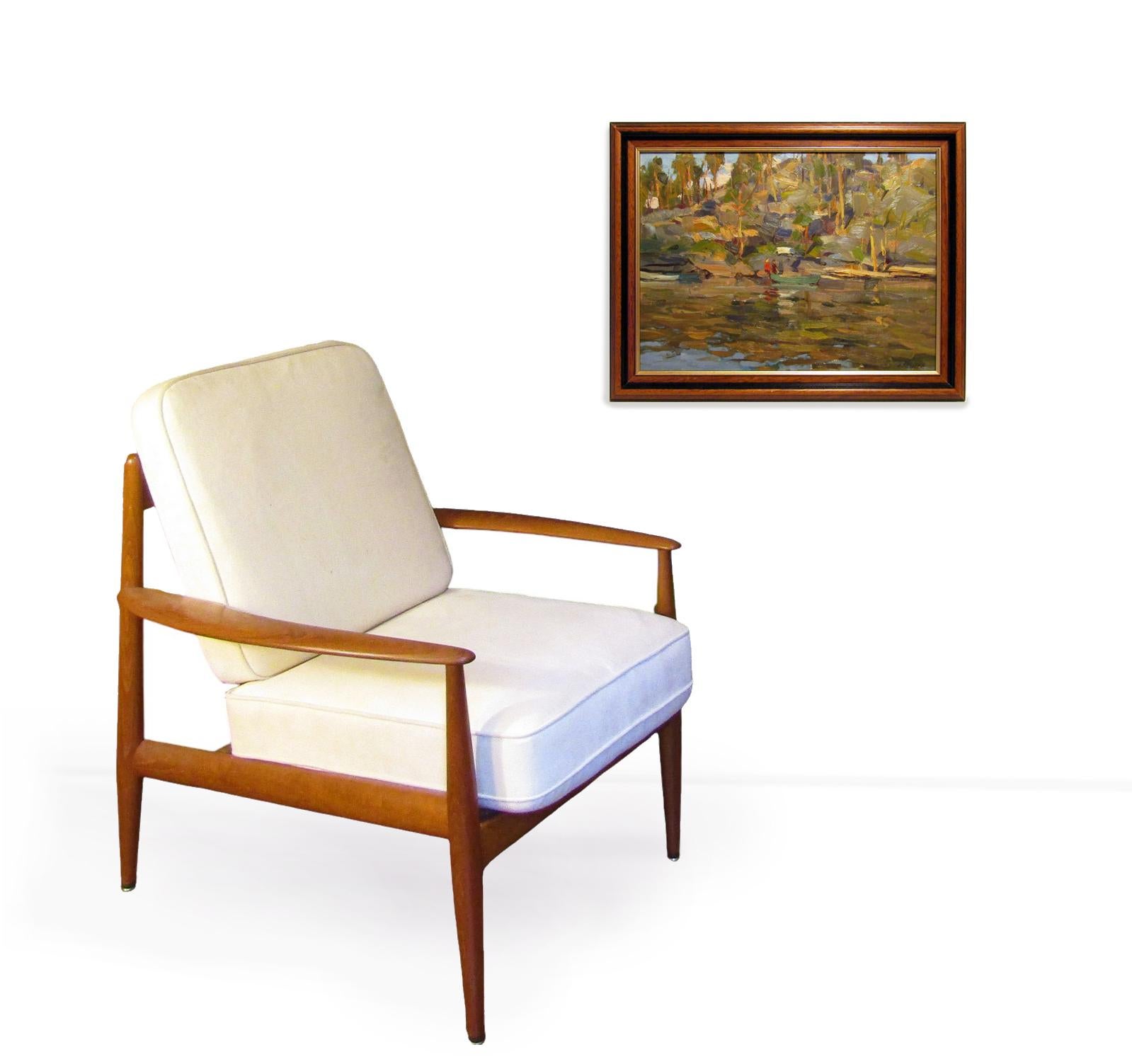 Moderne Peinture à l'huile impressionniste russe des années 1960 d'Aleksander Gusarevich 