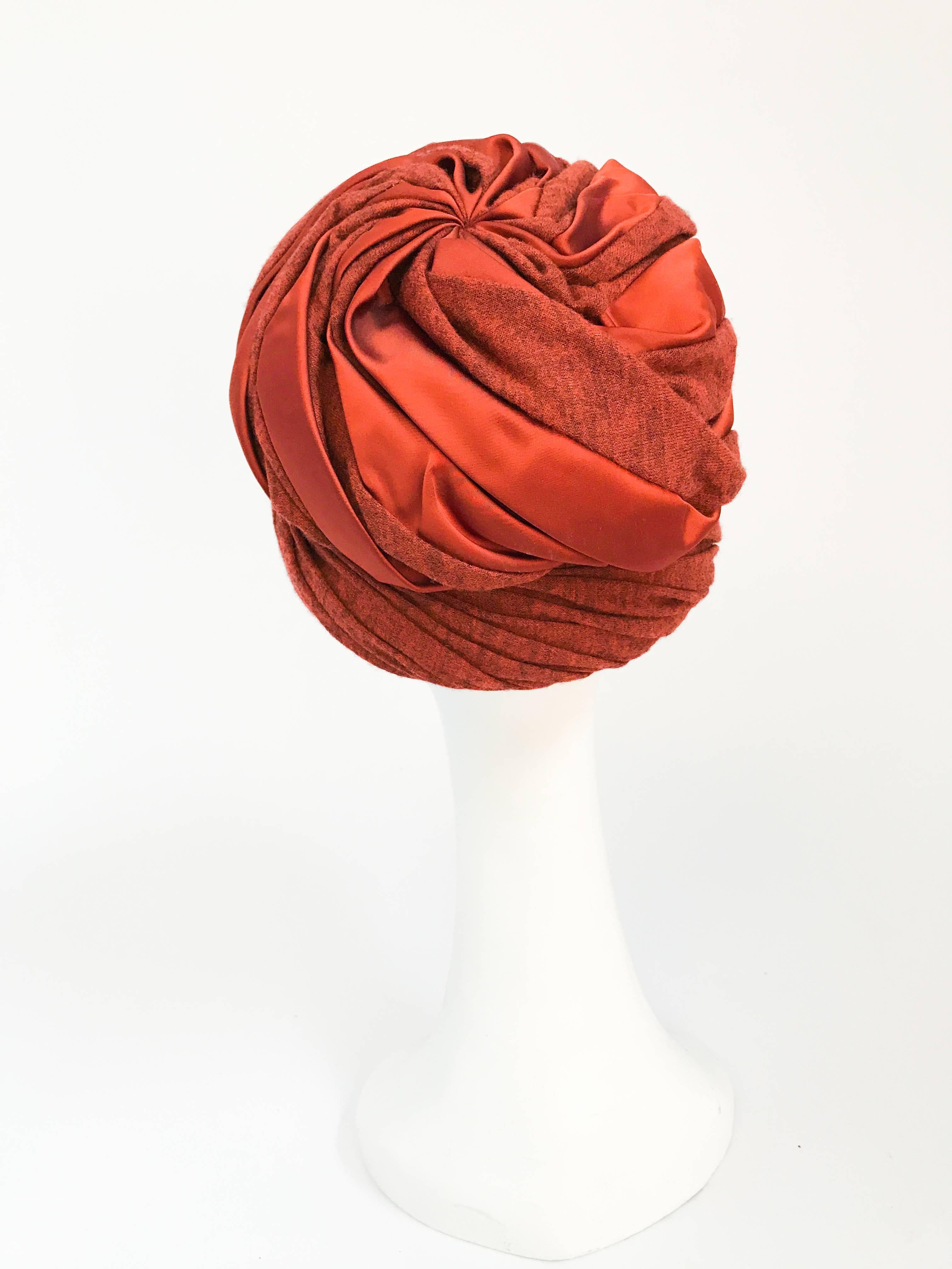 rust colour turban