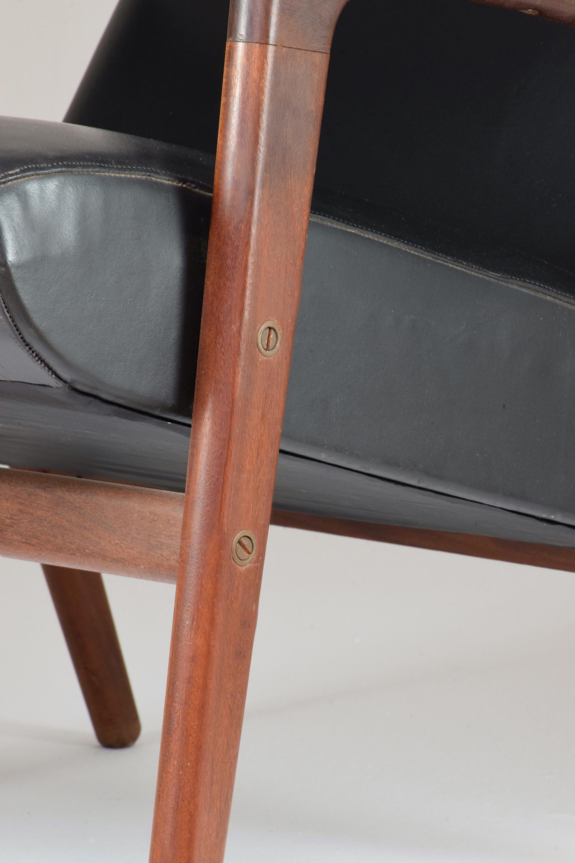 1960's Ruster Lounge Chair von Yngve Ekström für Pastoe im Angebot 2