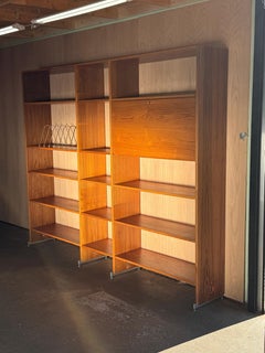 1960s RY Wall Unit (3 Modules) by Hans J Wegner for Ry Mobler in teak