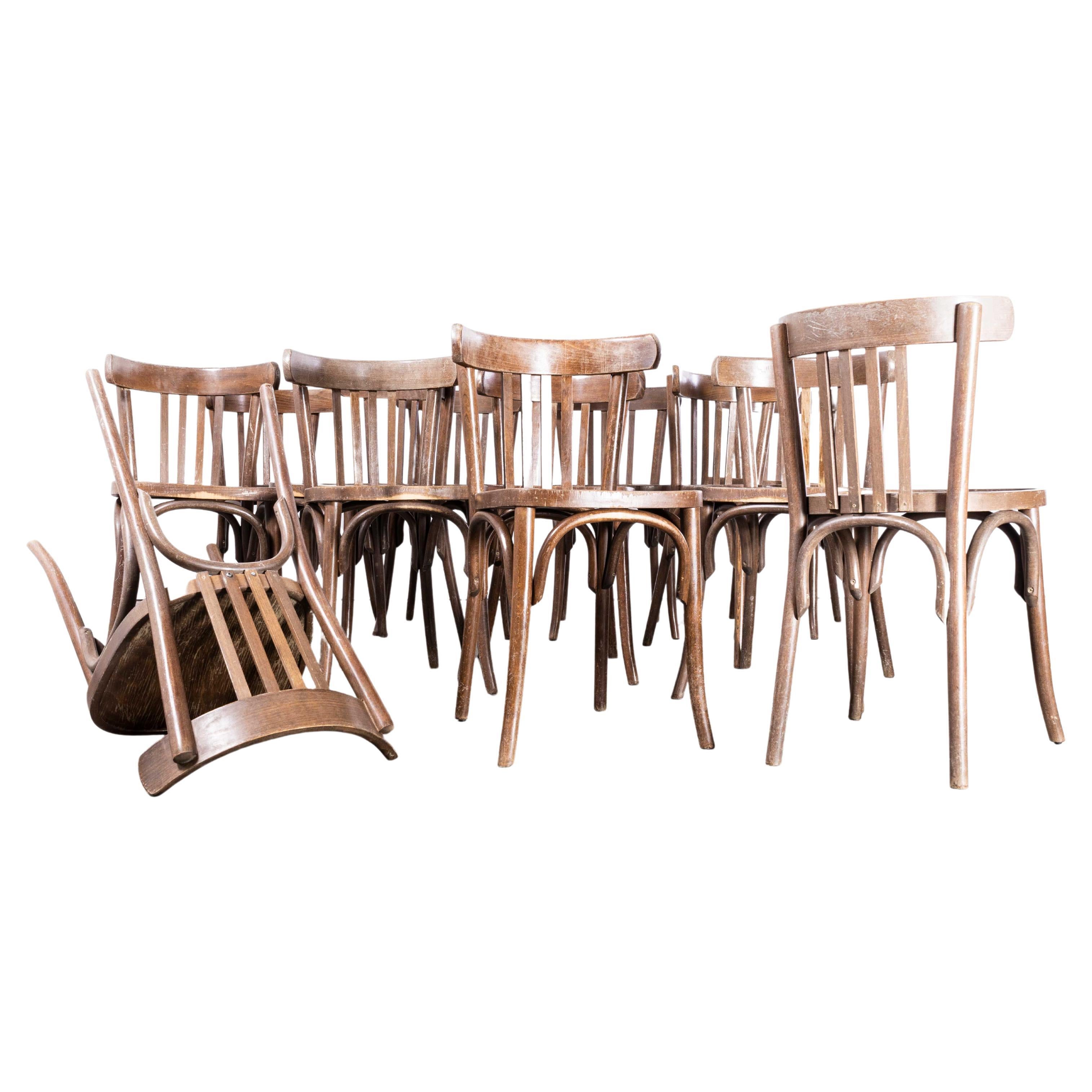 1960’s Saddle Back Bentwood Dining Chair – Set Of Thirteen