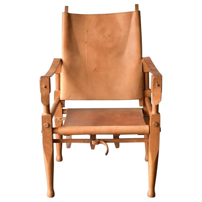 1960s Safari Armchair Design by Wilhelm Kienzle for Wohnbedarf