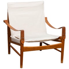 1960s, Safari Lounge Chair by Hans Olsen for Viska Möbler in Kinna, Sweden 1