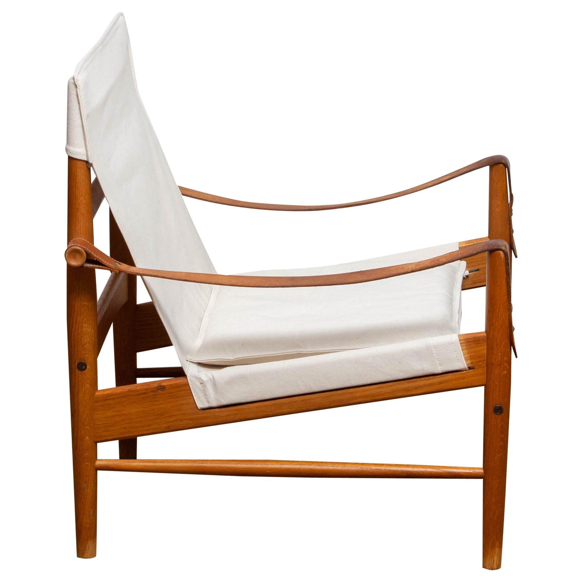 1960s, Safari Lounge Chair by Hans Olsen for Viska Möbler in Kinna, Sweden 1