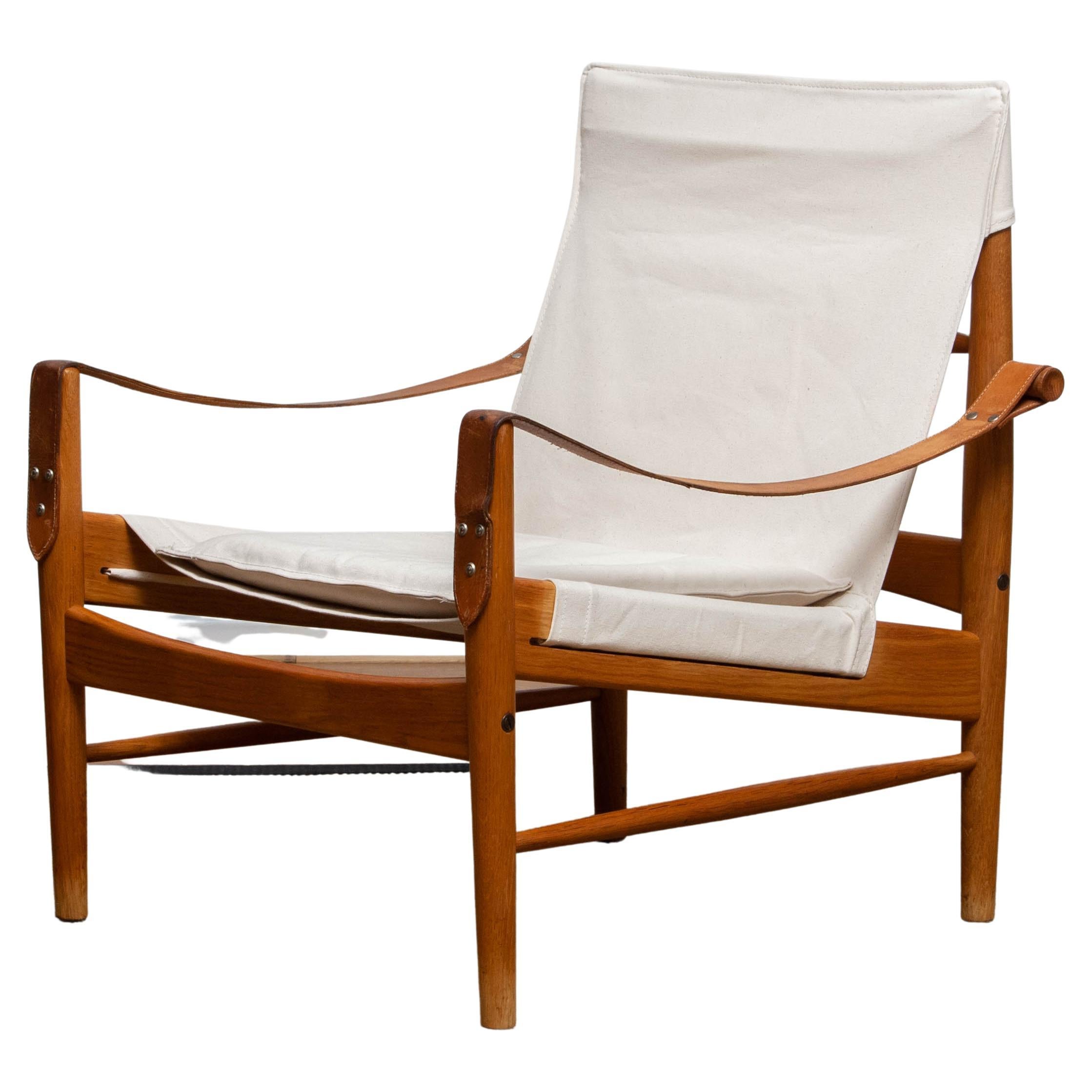 1960s, Safari Lounge Chair by Hans Olsen for Viska Möbler in Kinna, Sweden