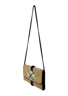 1960s Saint Laurent Rive Gauche Rattan Woven Wicker Shell Accordion Bag