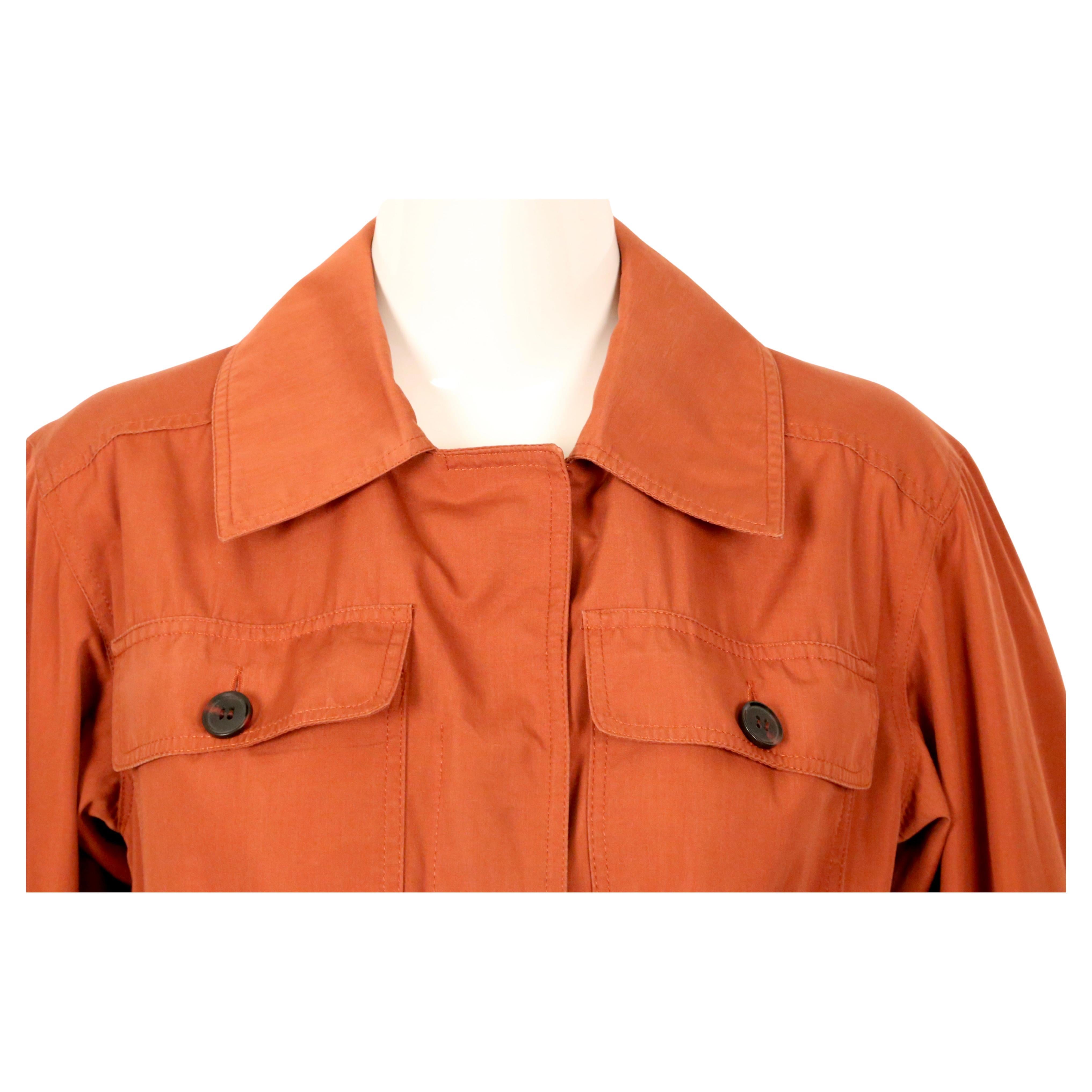 1973 SAINT LAURENT rust safari RUNWAY trench coat 5