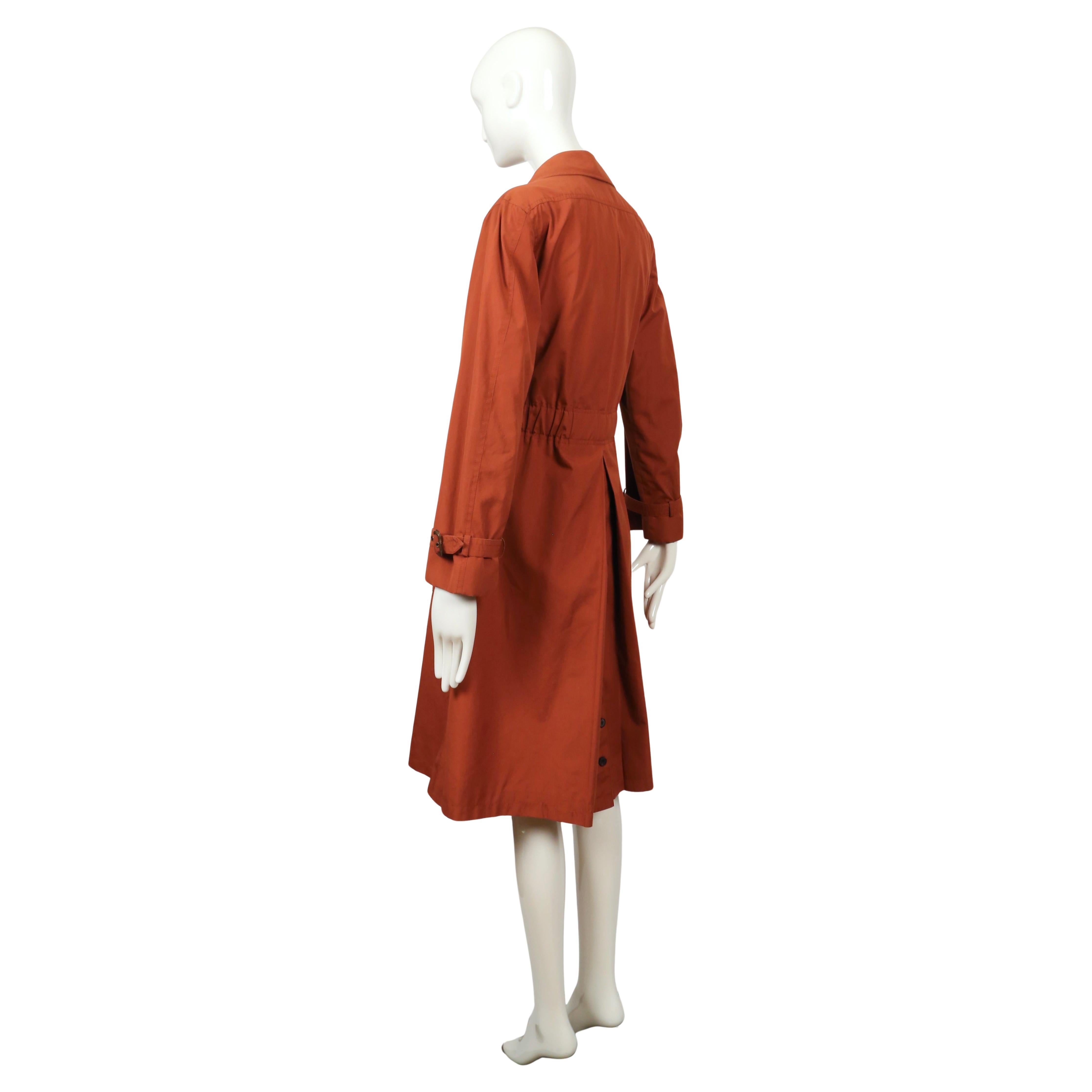 1973 SAINT LAURENT rust safari RUNWAY trench coat 2