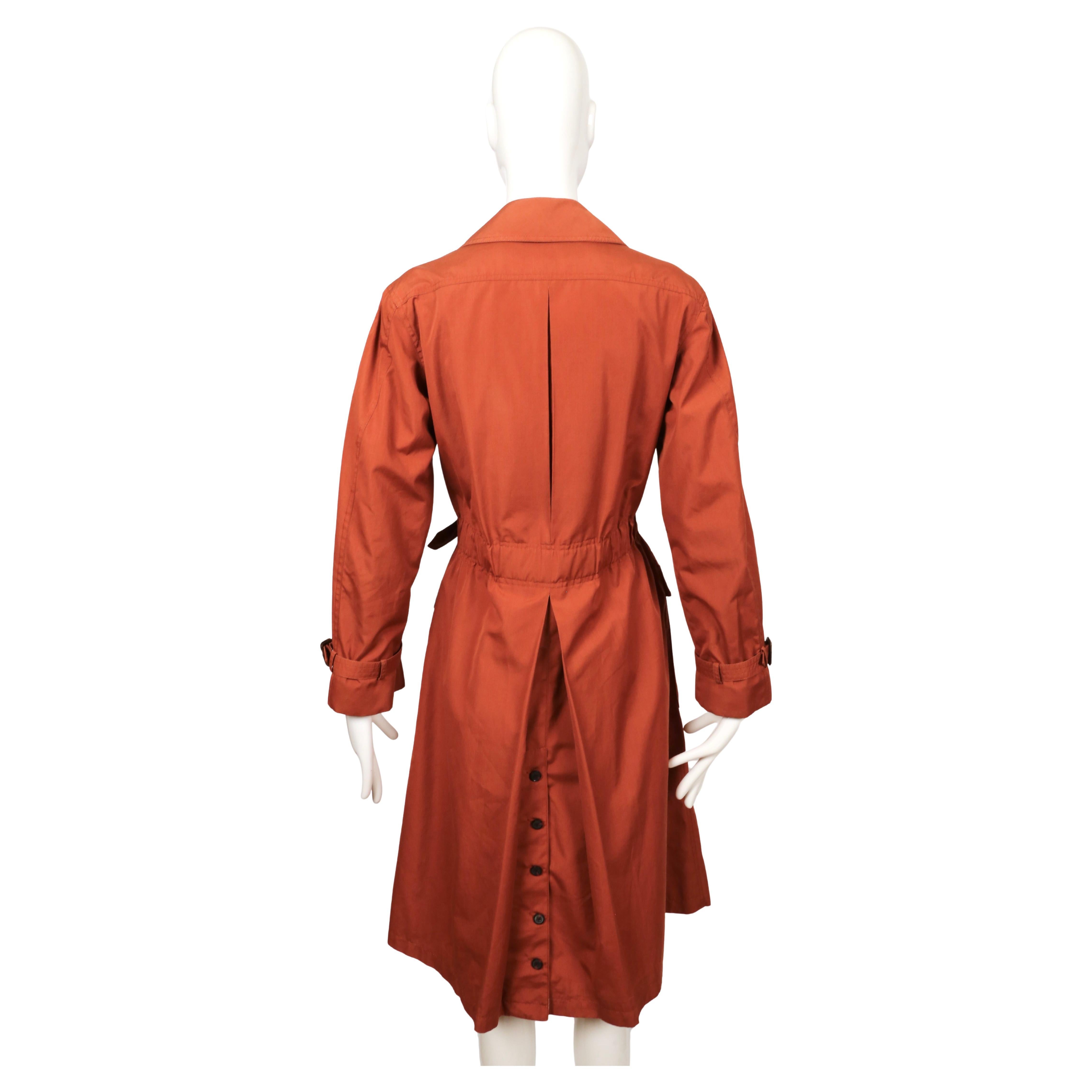 1973 SAINT LAURENT rust safari RUNWAY trench coat 4