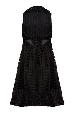 1960s Saks 5th Avenue Black Baby Doll Dress