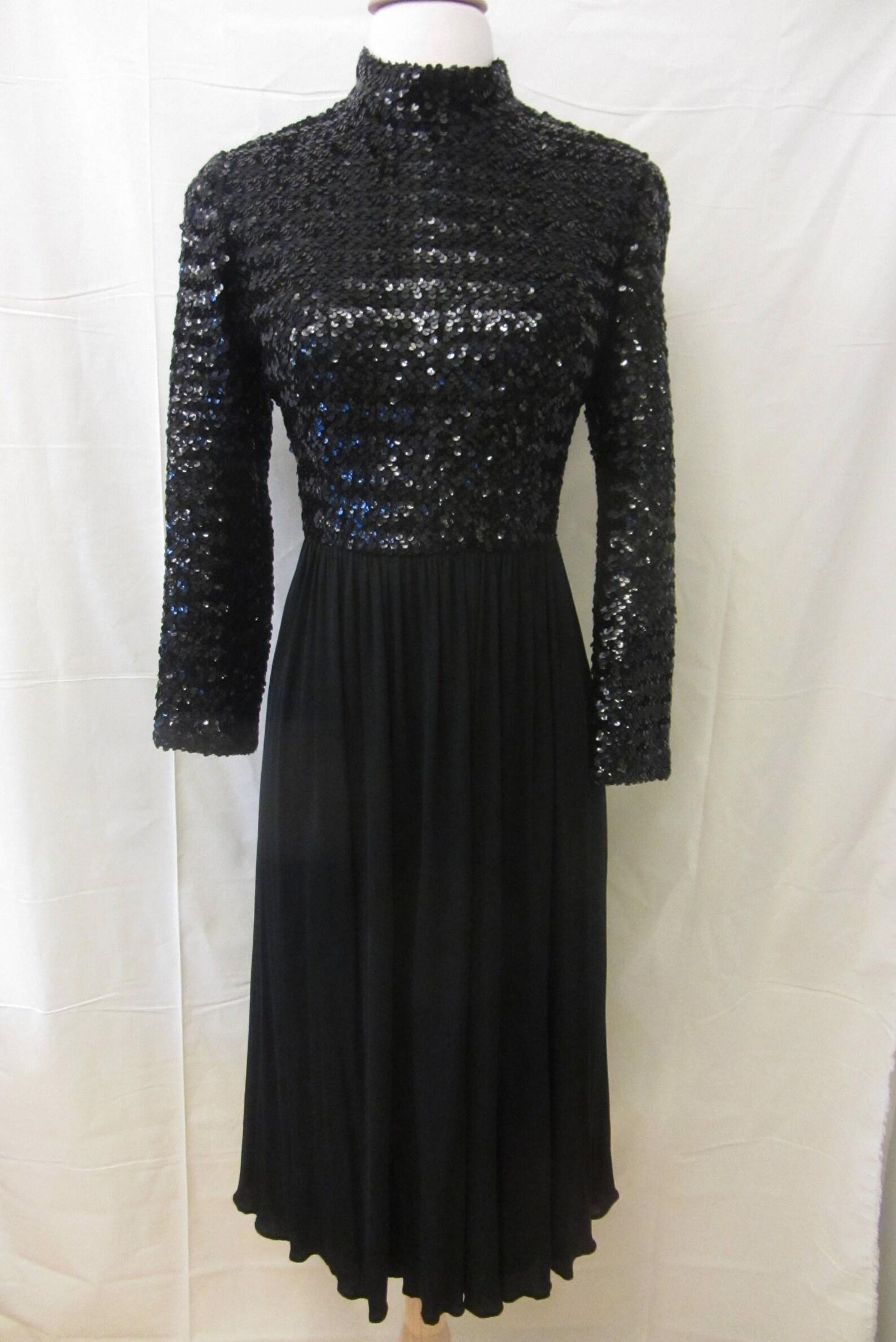 Women's 1960s Saks Fifth Avenue Paillette Sequin Dress For Sale