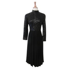 Vintage 1960s Saks Fifth Avenue Paillette Sequin Dress