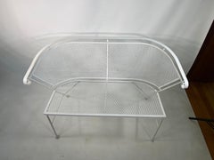 1960s Salterini Style Wrought Iron Garden Patio Settee