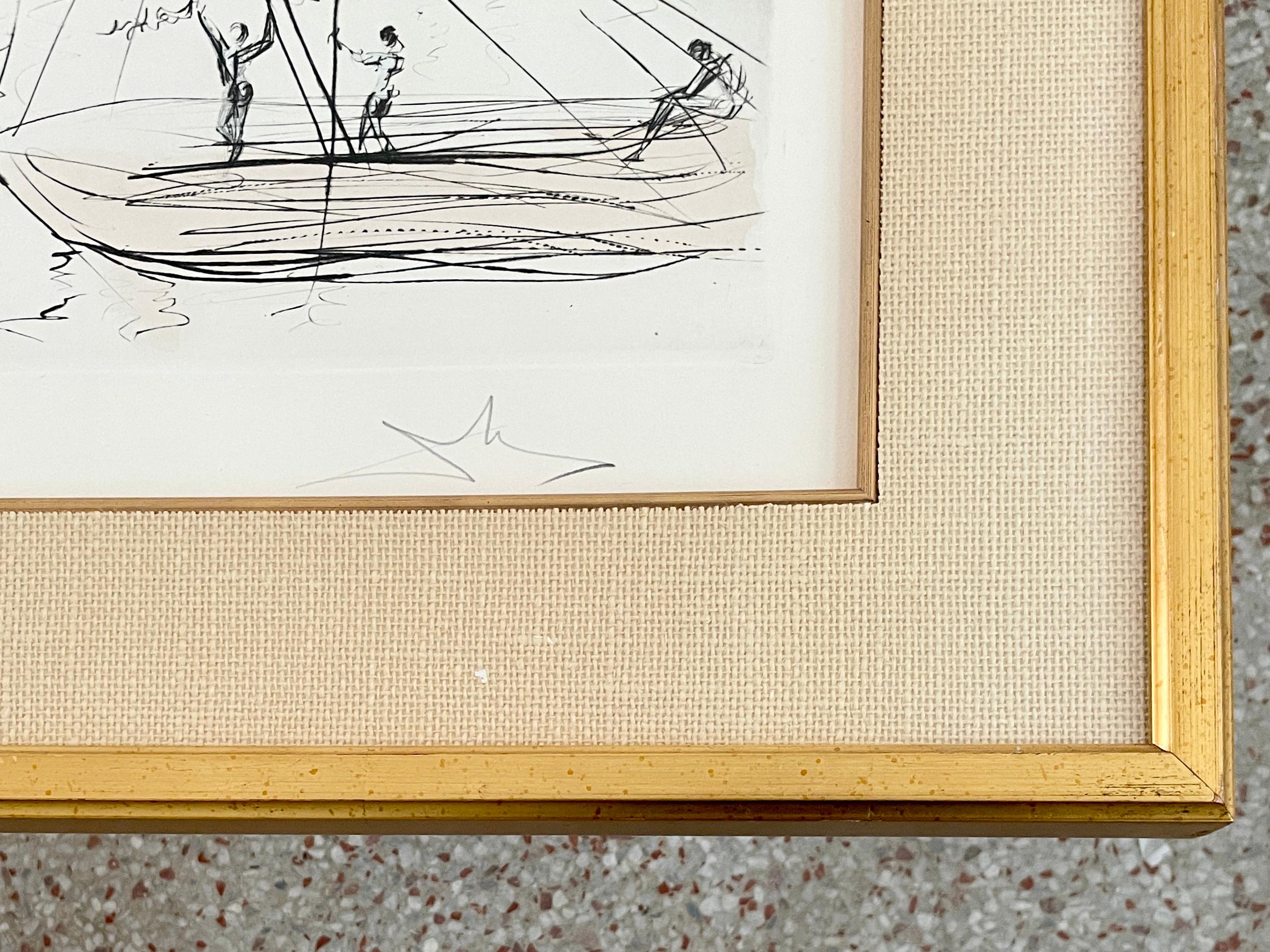 Milieu du XXe siècle Lithographie de Salvador Dali Paris des années 1960 en vente