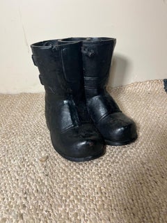 1960s Santa Boots Cast Iron Christmas Tree Stand Rare