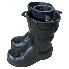 1960s Santa Boots Cast Iron Christmas Tree Stand Rare