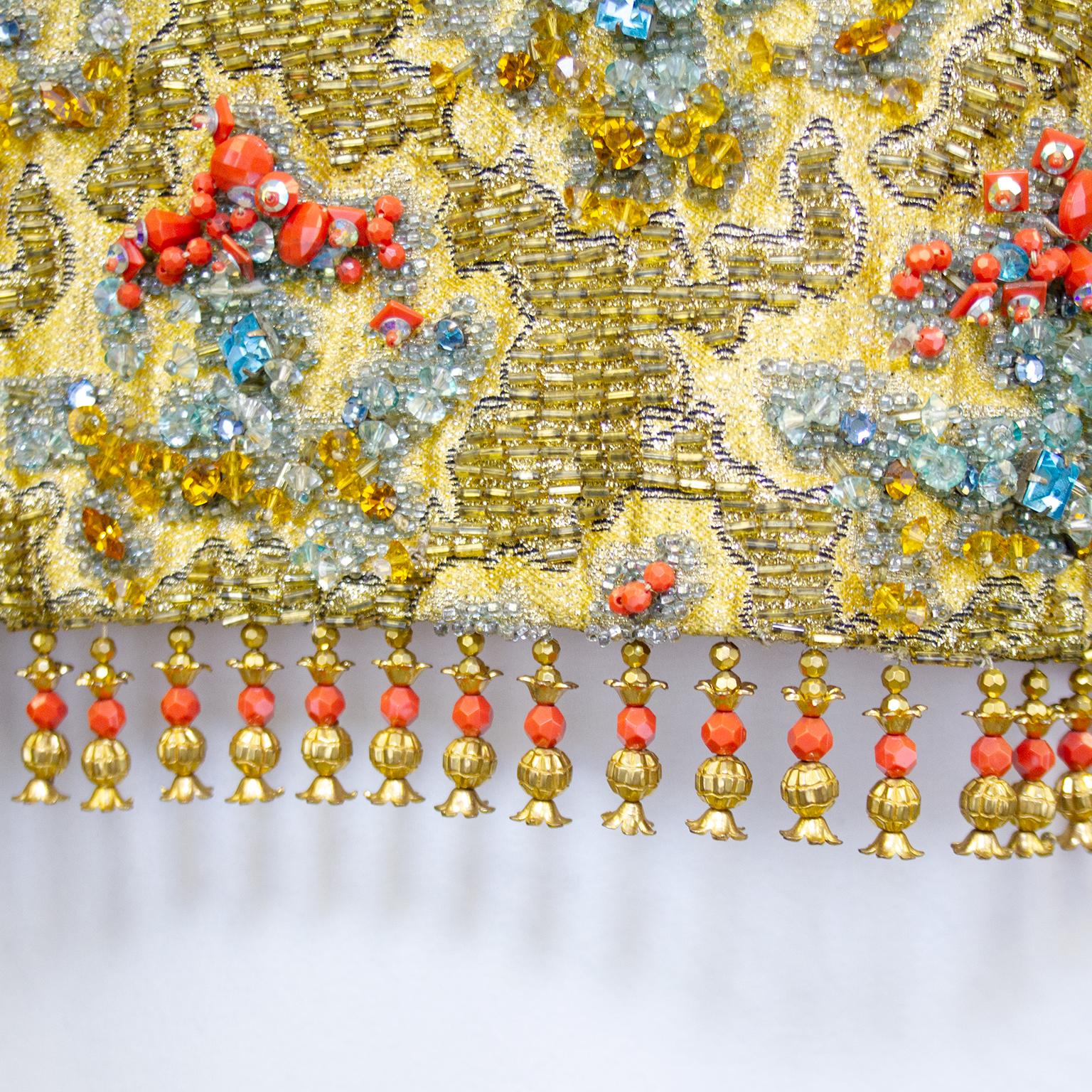 Boléro Sarmi en perles d'or des années 1960 Pour femmes en vente