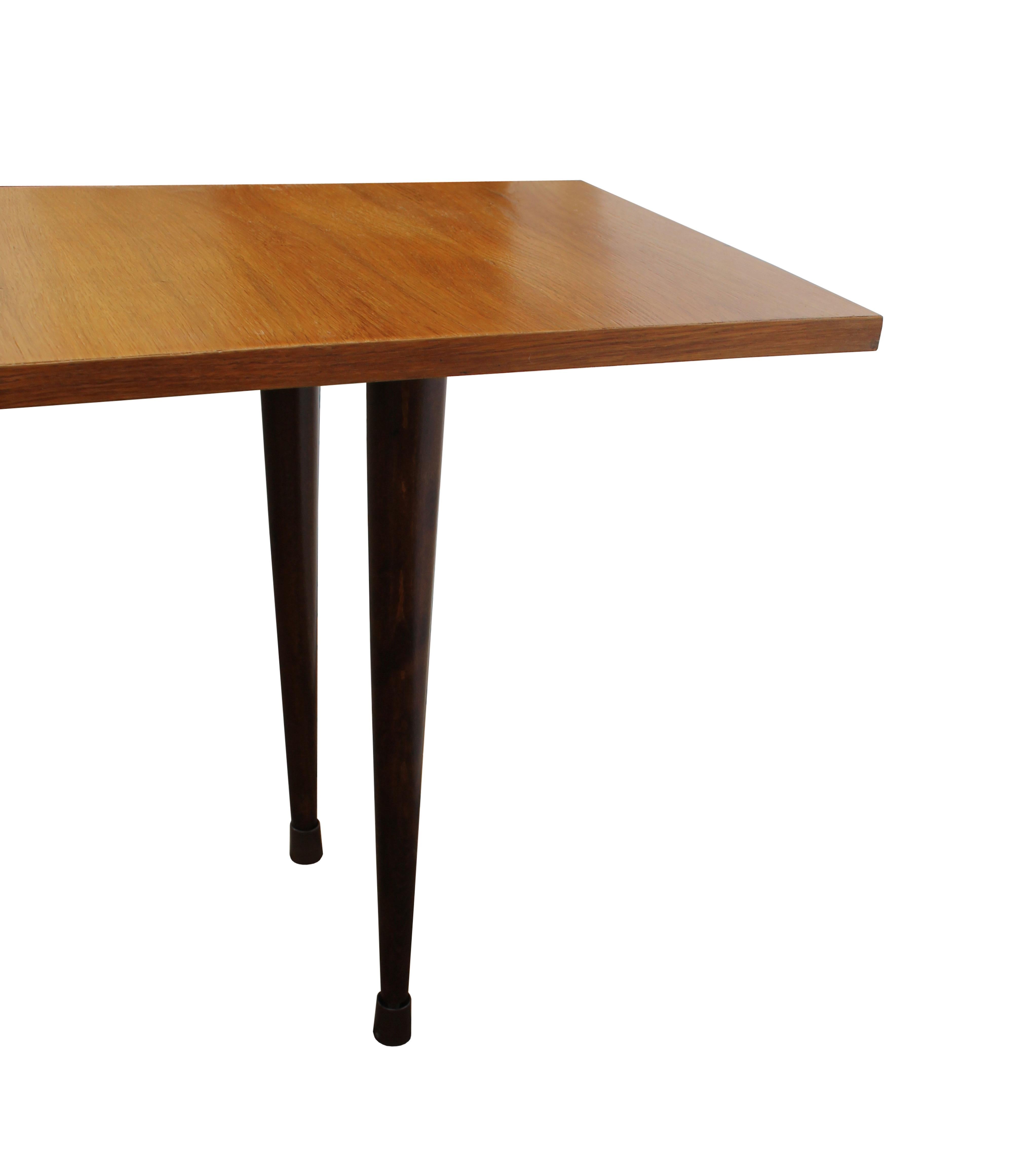 Beech 1960's Scandi inspired Coffee table For Sale